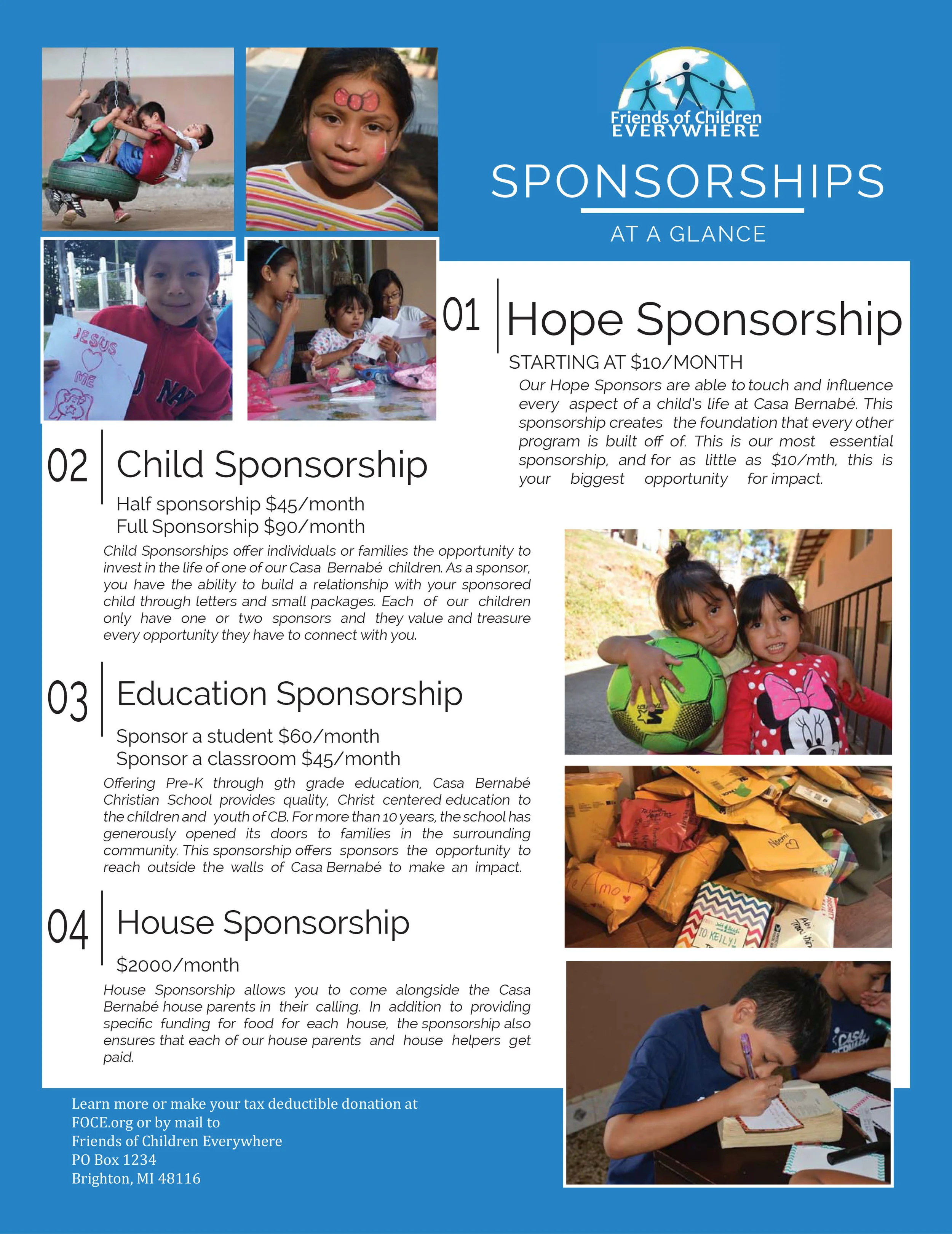 Sponsorship At A Glance