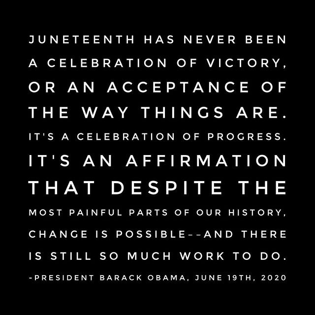 @barackobama today. #juneteenth #abolishracism #endracism #blacklivesmatter #lestweforget