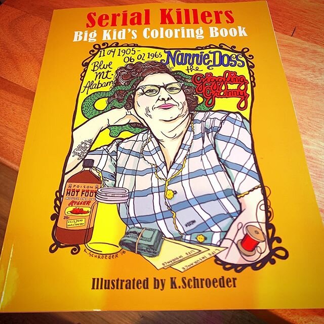 When your hubby knows and fully supports your dark side. Thanks, @carnedv for this super rad gift! ❤️❤️#serialkillers #serialkillercoloringbook #thankyou #thedarkside #murderobsessed