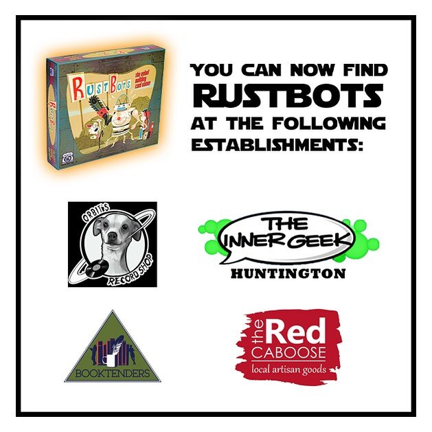 Visit the nice folks at these Huntington area local businesses who were kind enough to sell our game. Or order from the safety of your own home-link in bio.