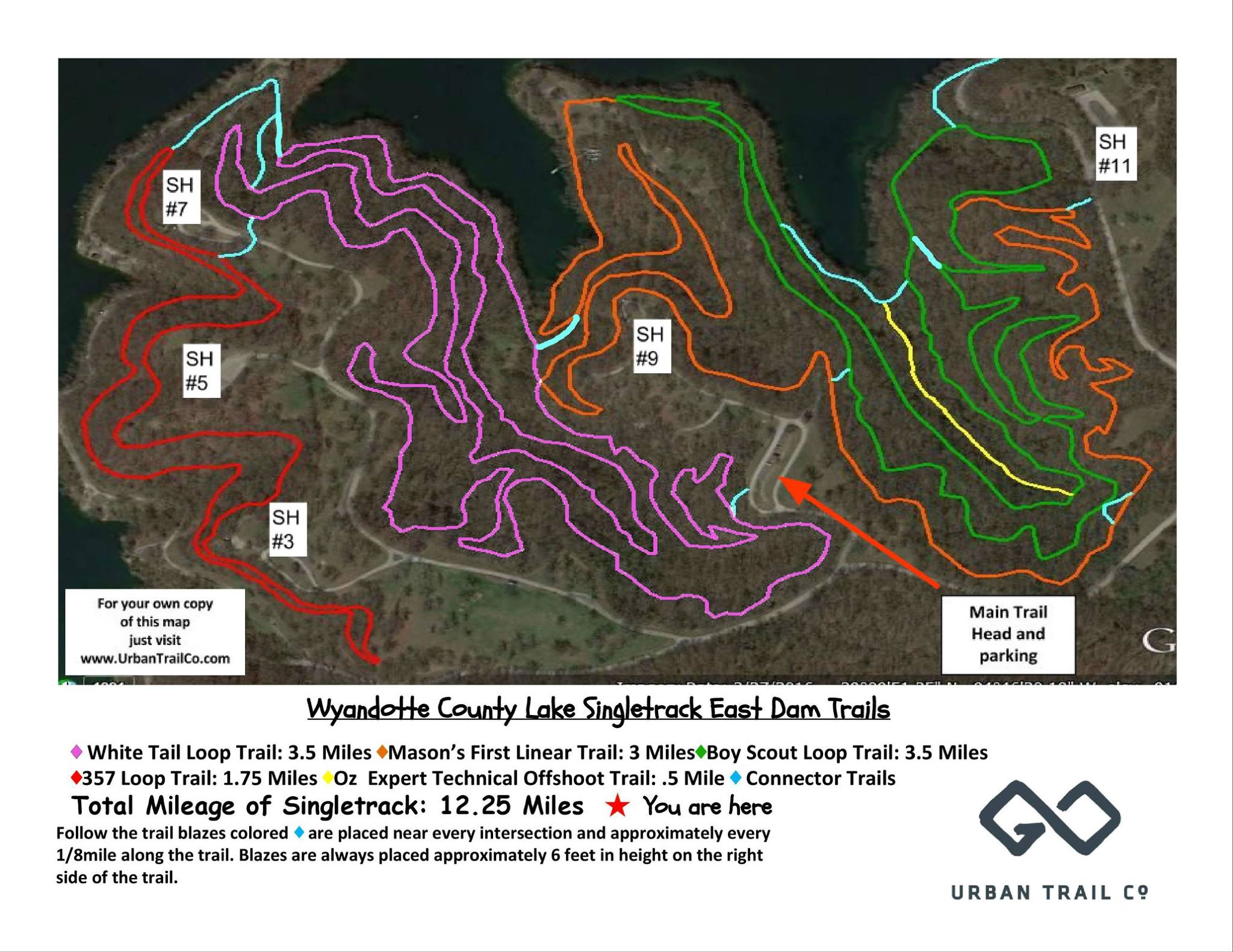 WyCo East Dam map