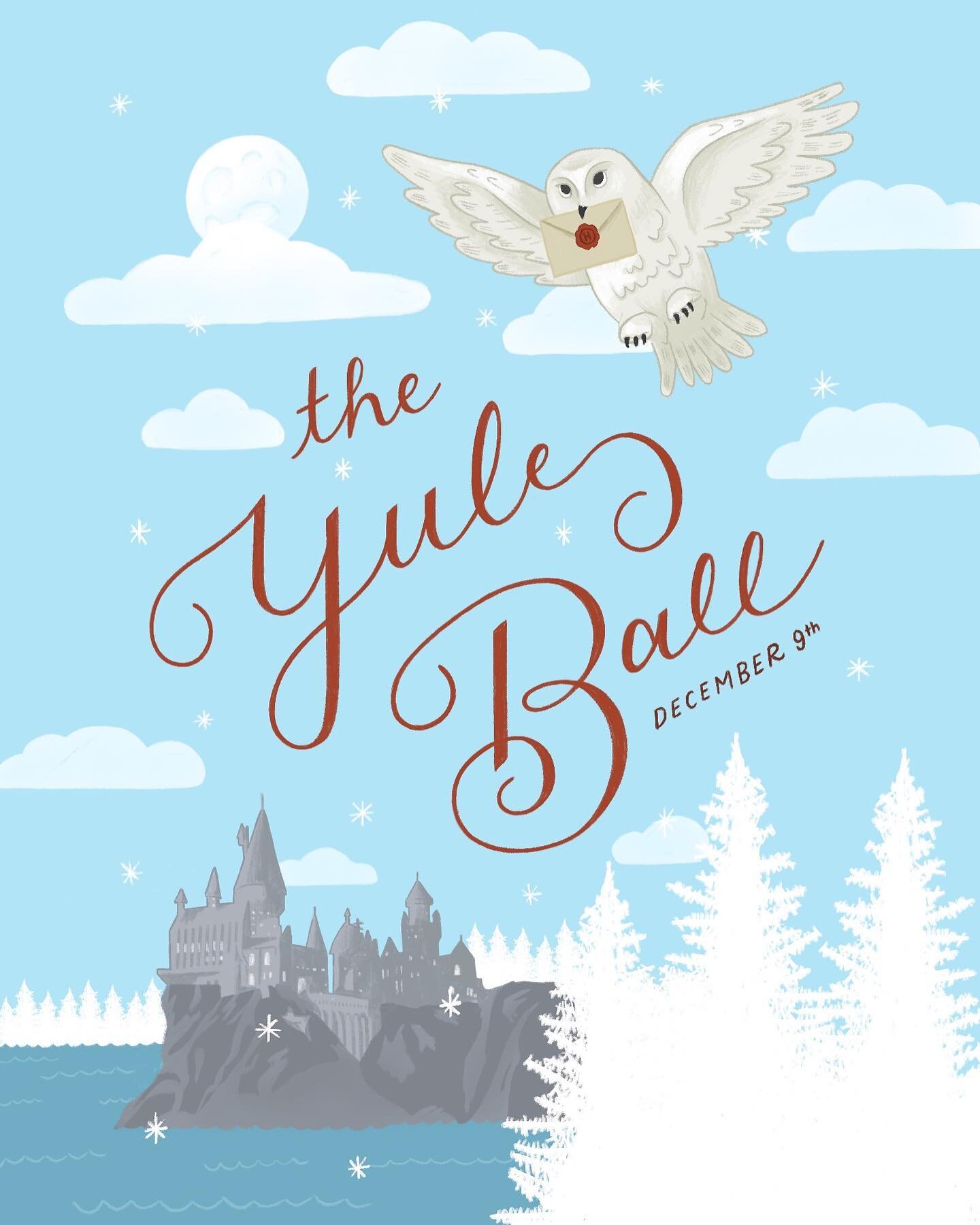 A friend asked me to illustrate a Yule Ball invitation for her friend&rsquo;s birthday this year. Love how this Harry Potter themed illustration came out, especially the hand lettering. Felt so good to draw something fun!
.
.
.
.
.
#art #artistsofins
