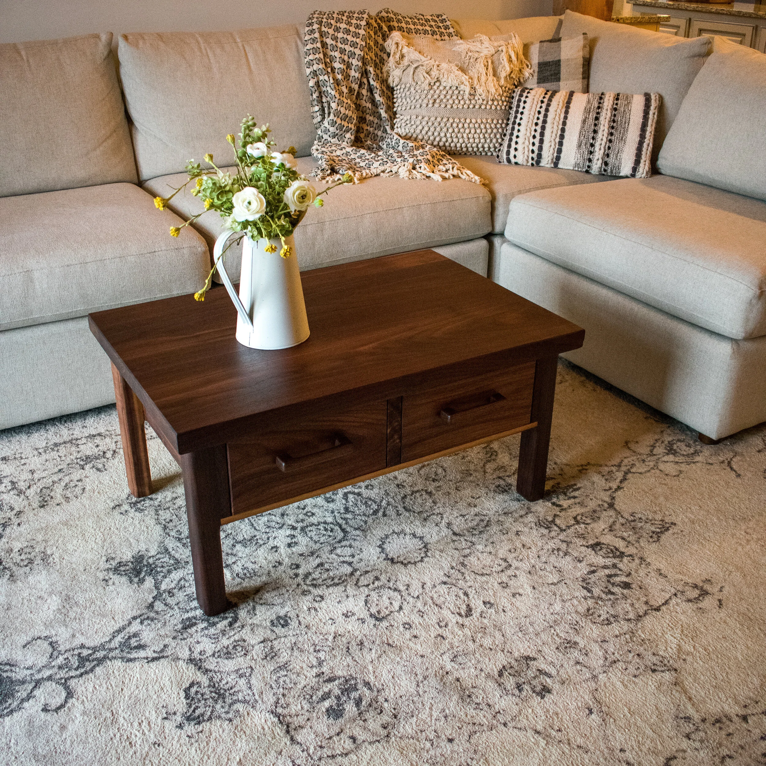 Double Drawer Coffee Table (Sassafras Collection)