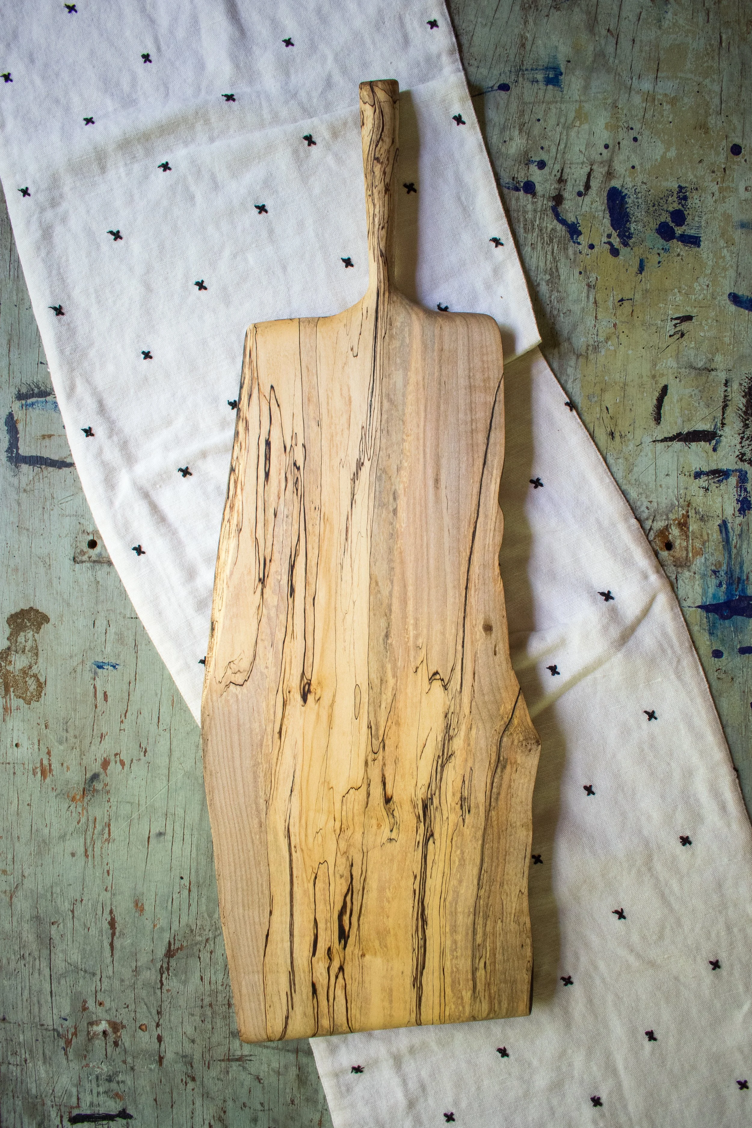 Live Edge Charcuterie Board (Spalted Maple)