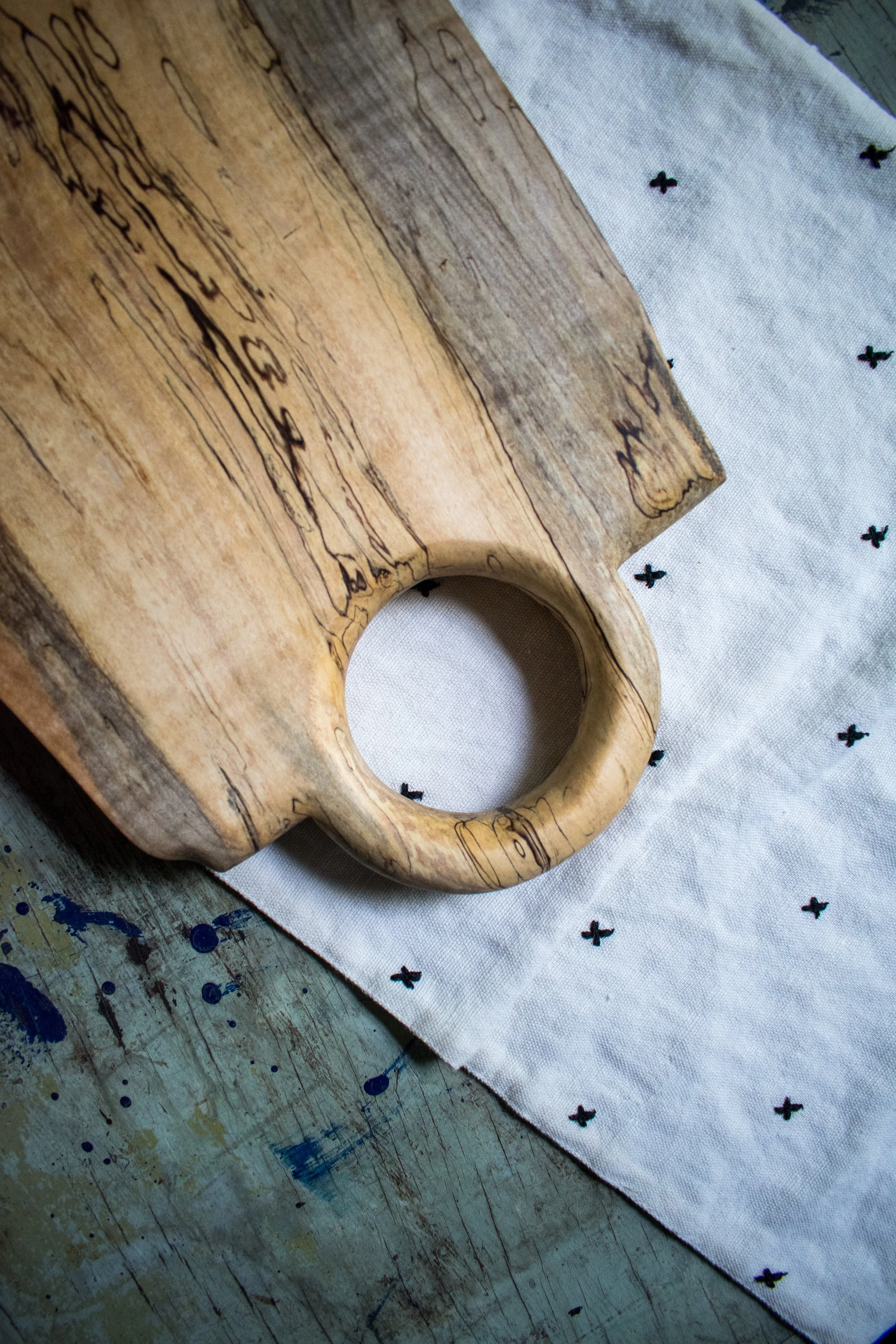 Live Edge Charcuterie Board (Spalted Maple)