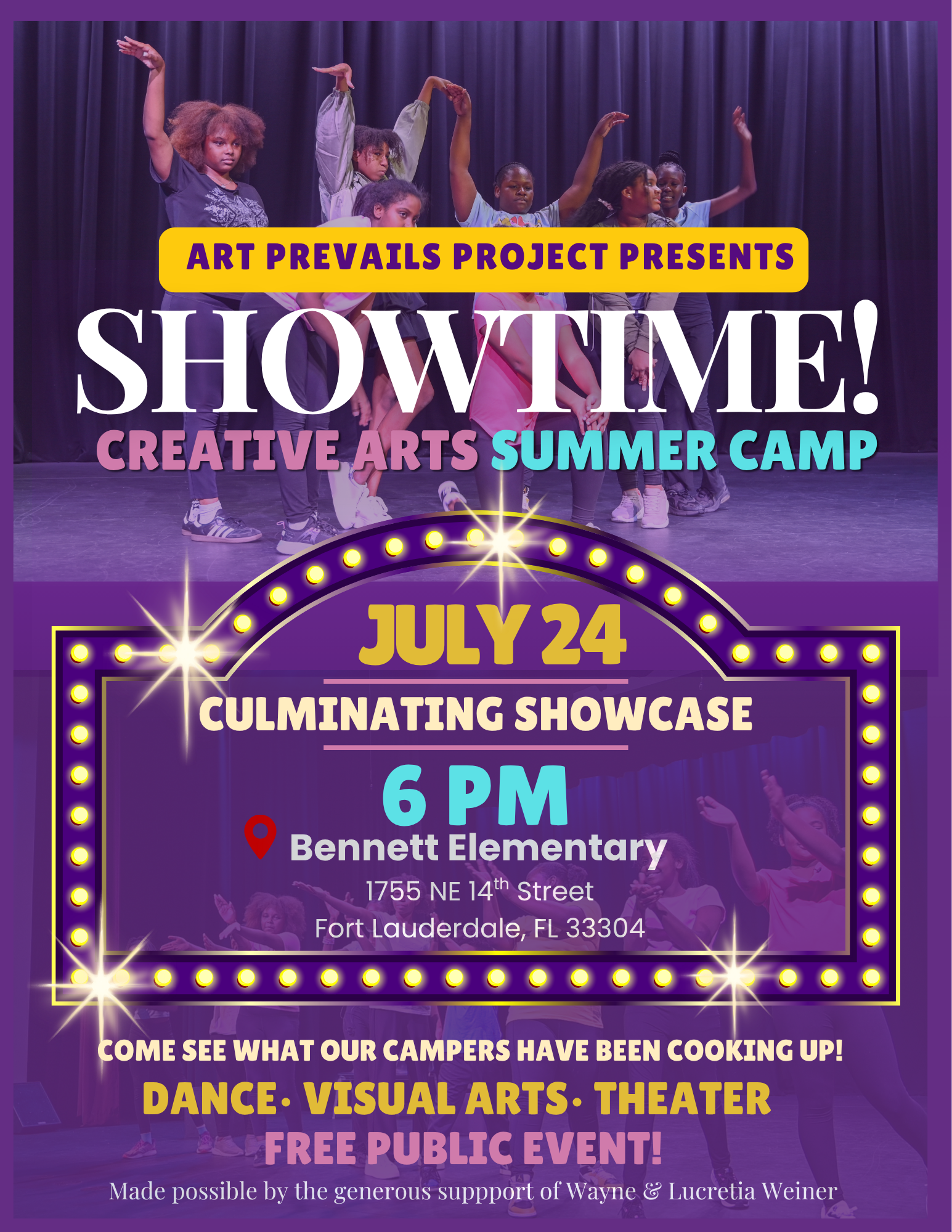 Showtime Creative Arts Summer Camp Culmination