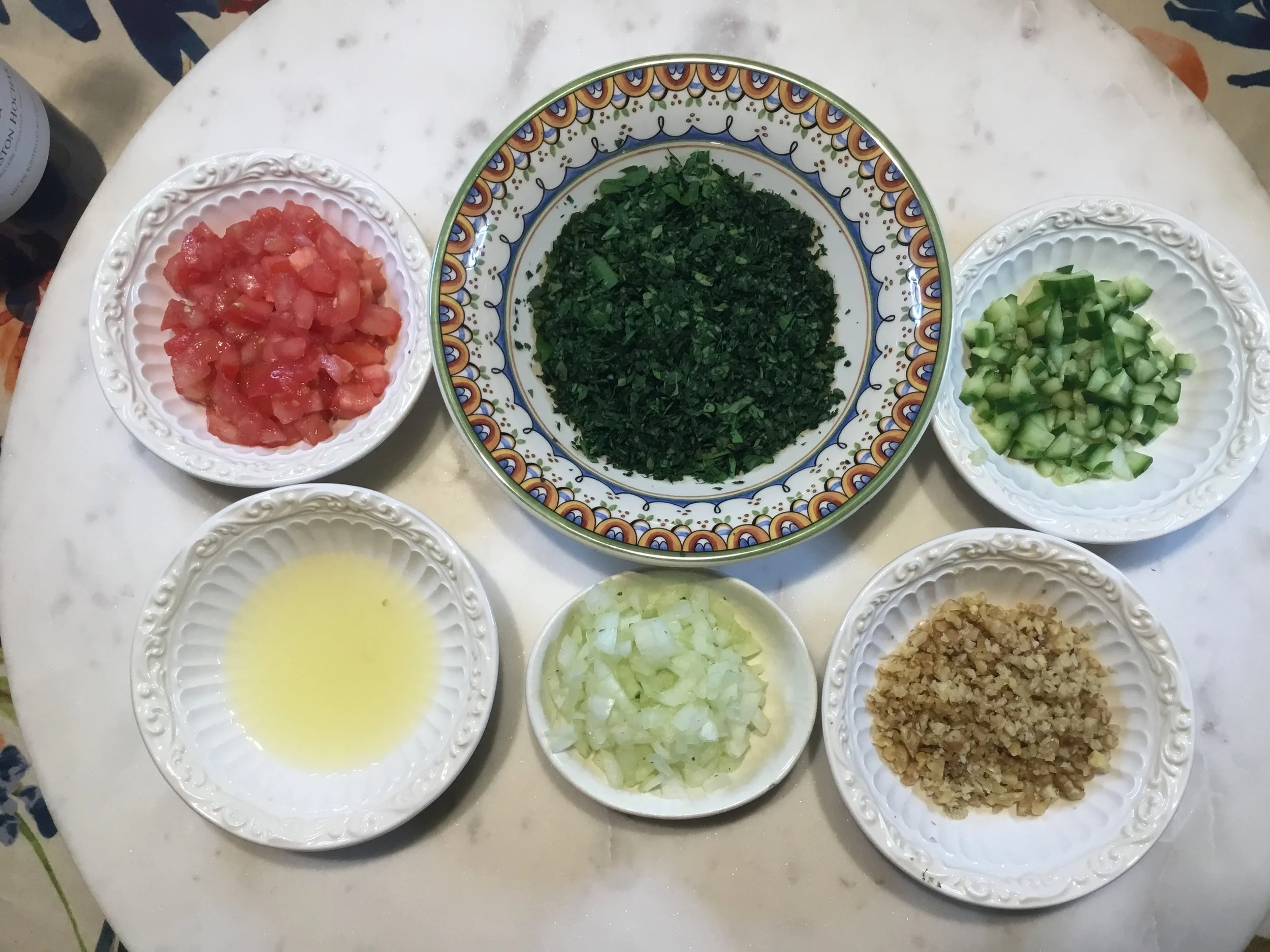 GrannyKeto.com Recipes: Tabouli ingredients