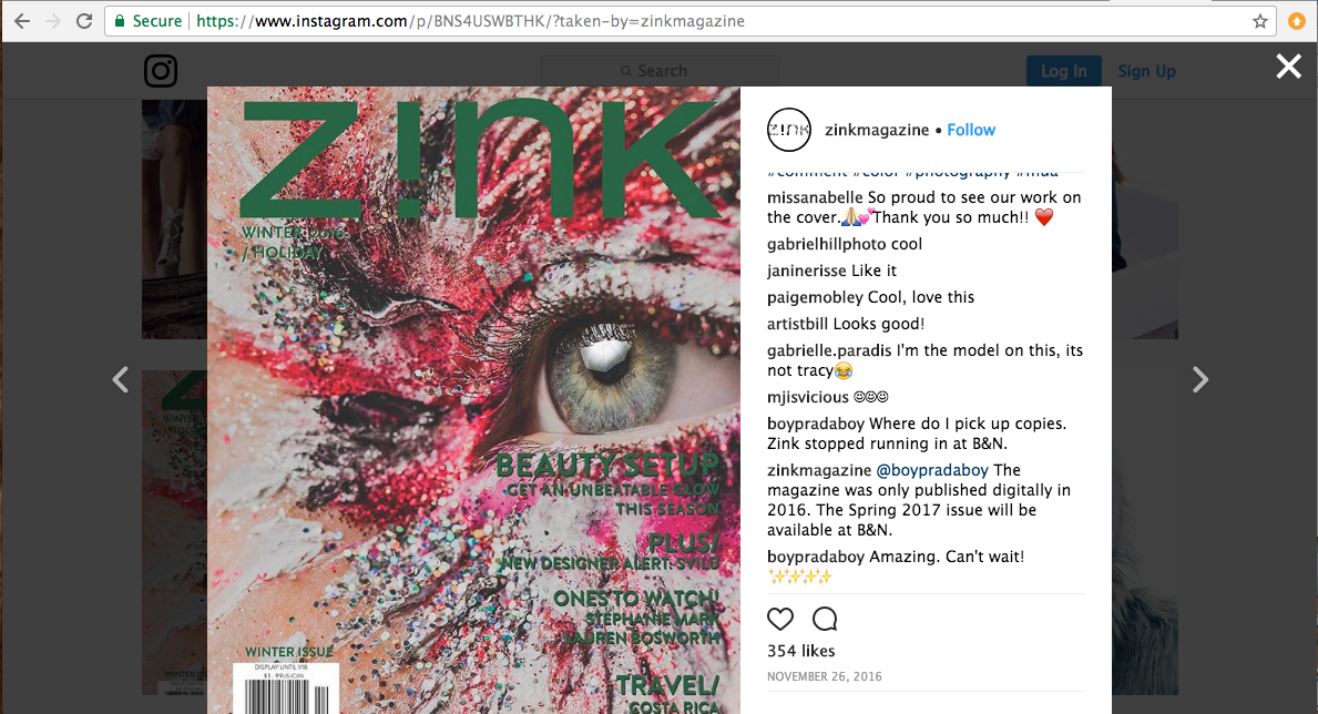 (Cover Photography: ZINK Magazine Archive)