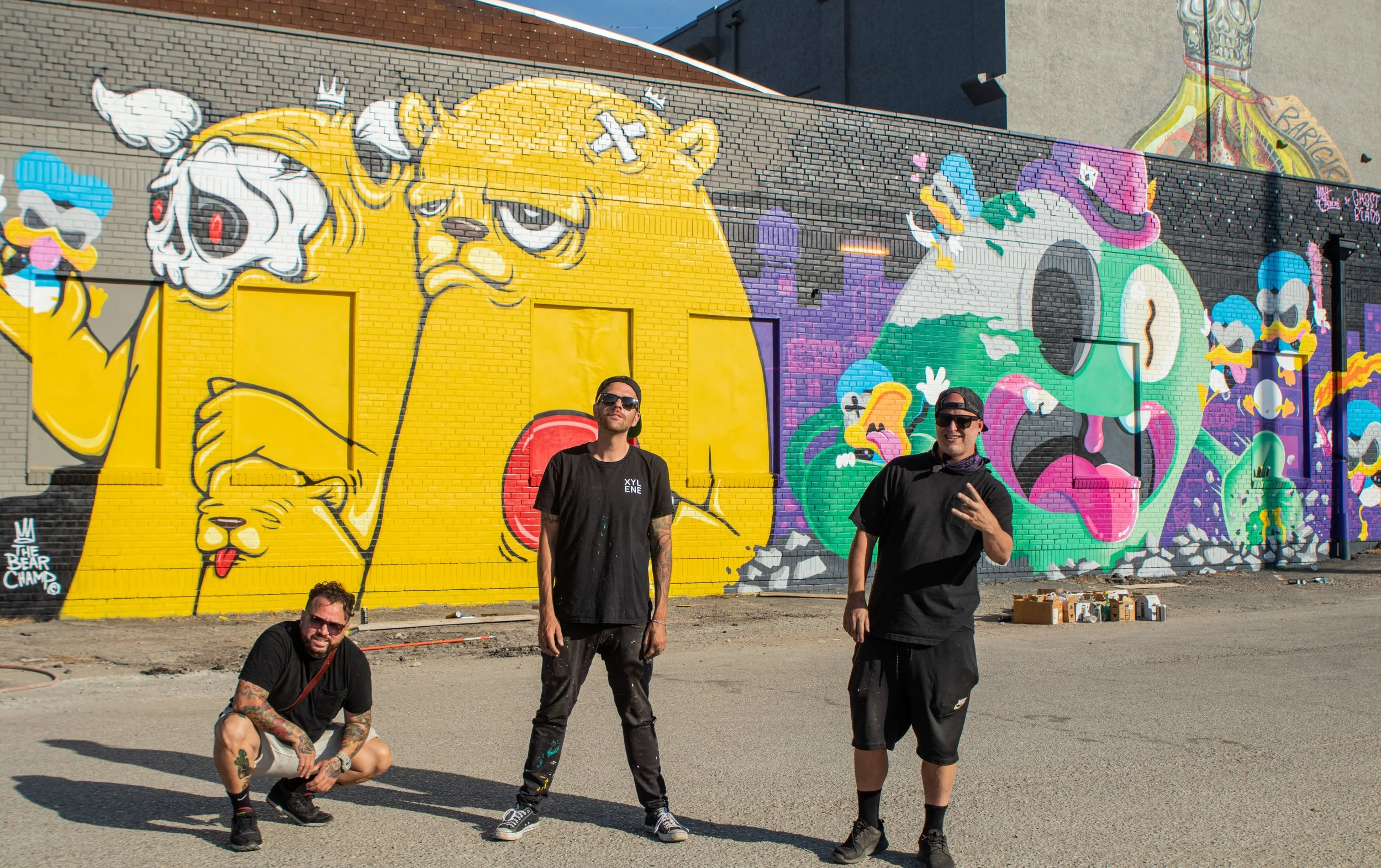Collaboration Mural between JC Rivera, Matt Gondek, and Ghost Beard 