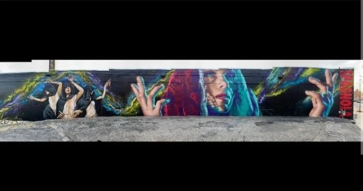  Collaboration with Dustin Spagnola Located next to Raygun 