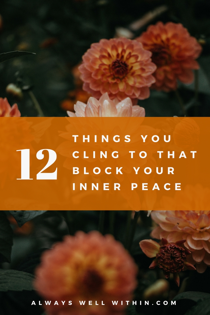 Are you attached to these 12 things? #innerpeace #happiness #attachment #clinging #buddhsim