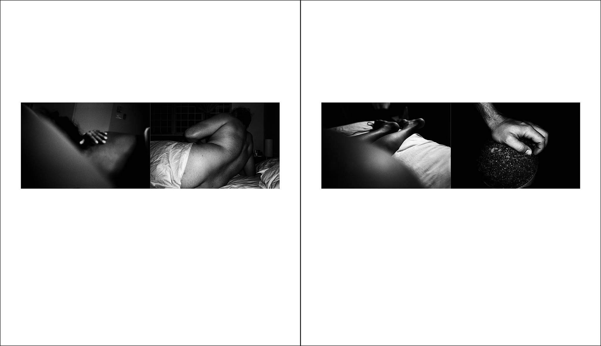 A conceptual double page spread layout.