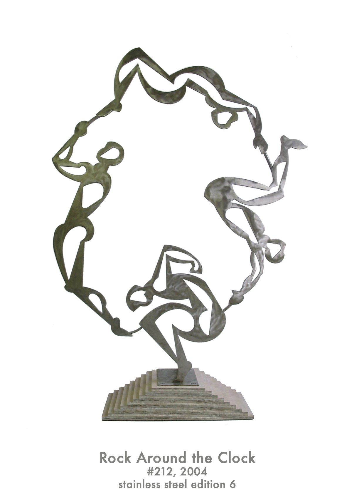 Rock Around the Clock, 2004, stainless steel, #212 