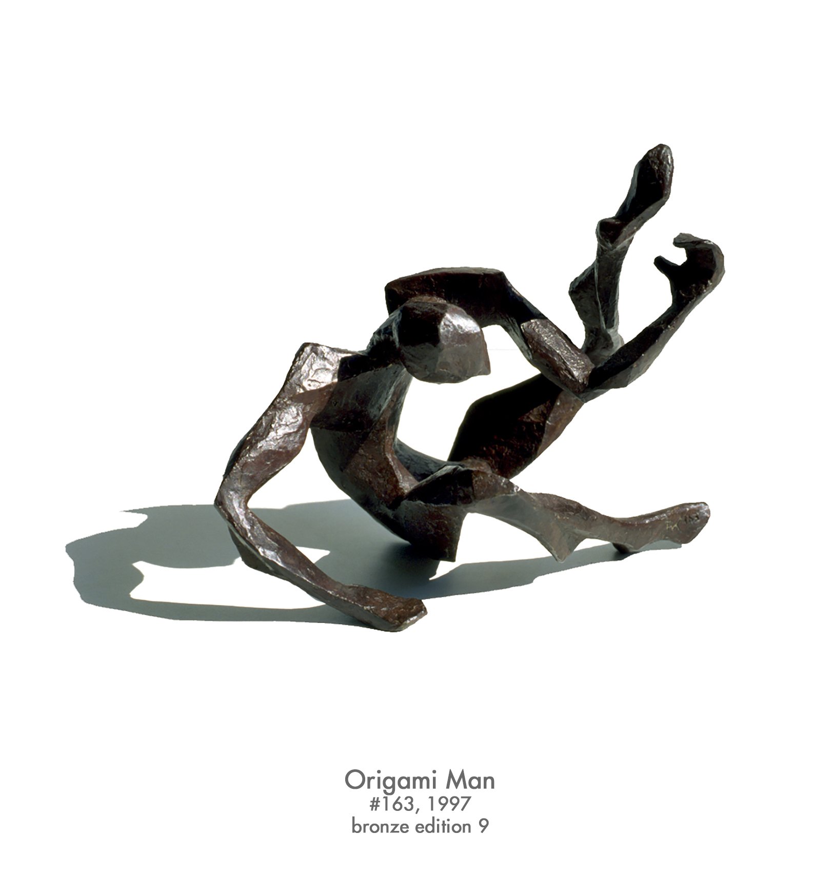 Origami man, 1997, bronze, #163