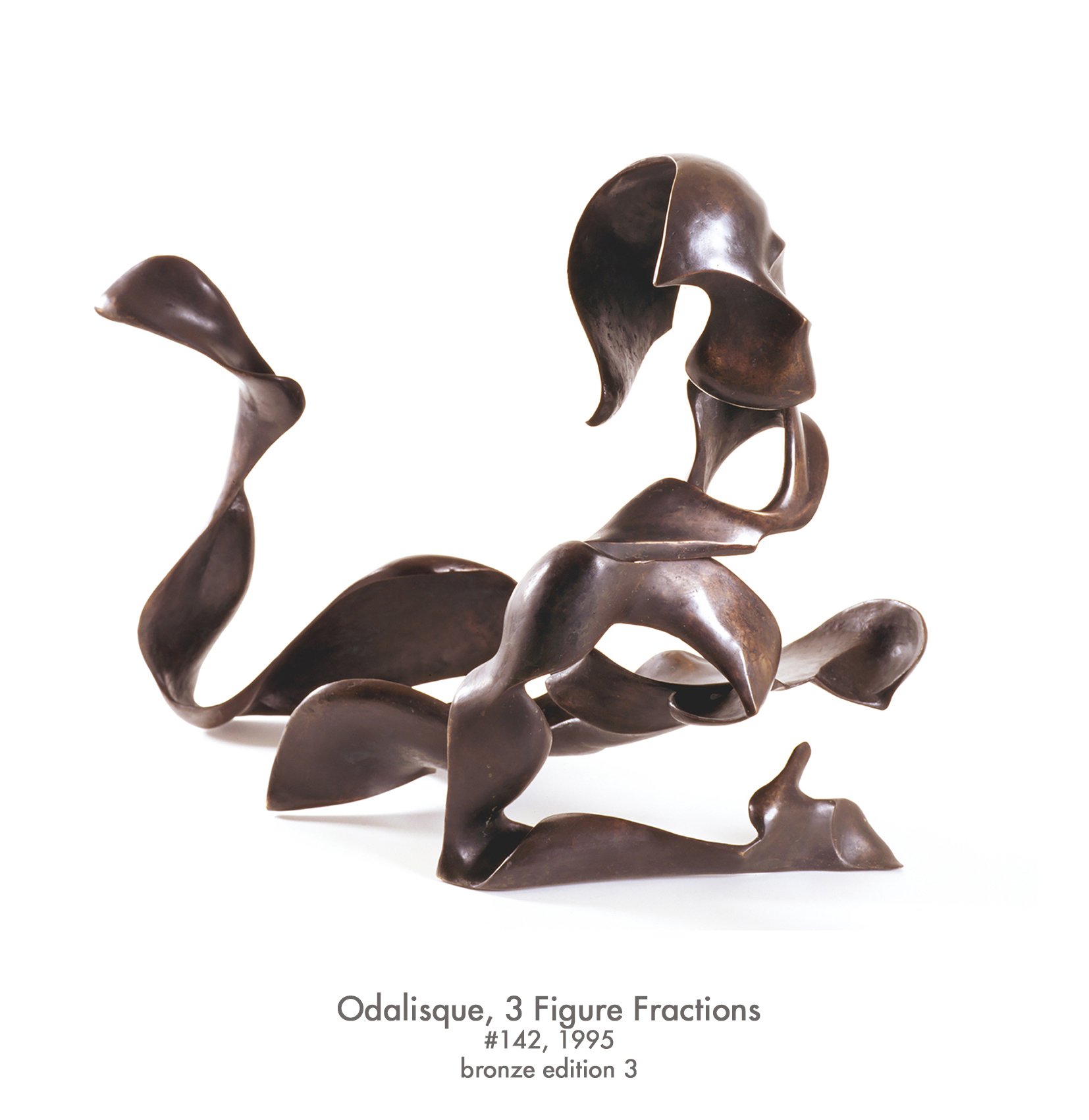 Odalisque 3 Figure Fractions, 1995, bronze, #142