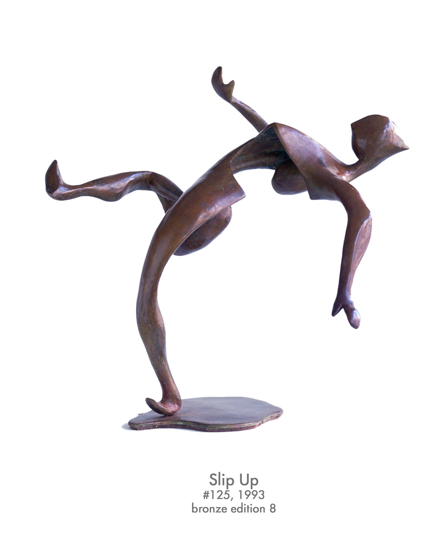Slip Up, 1993, bronze, #125
