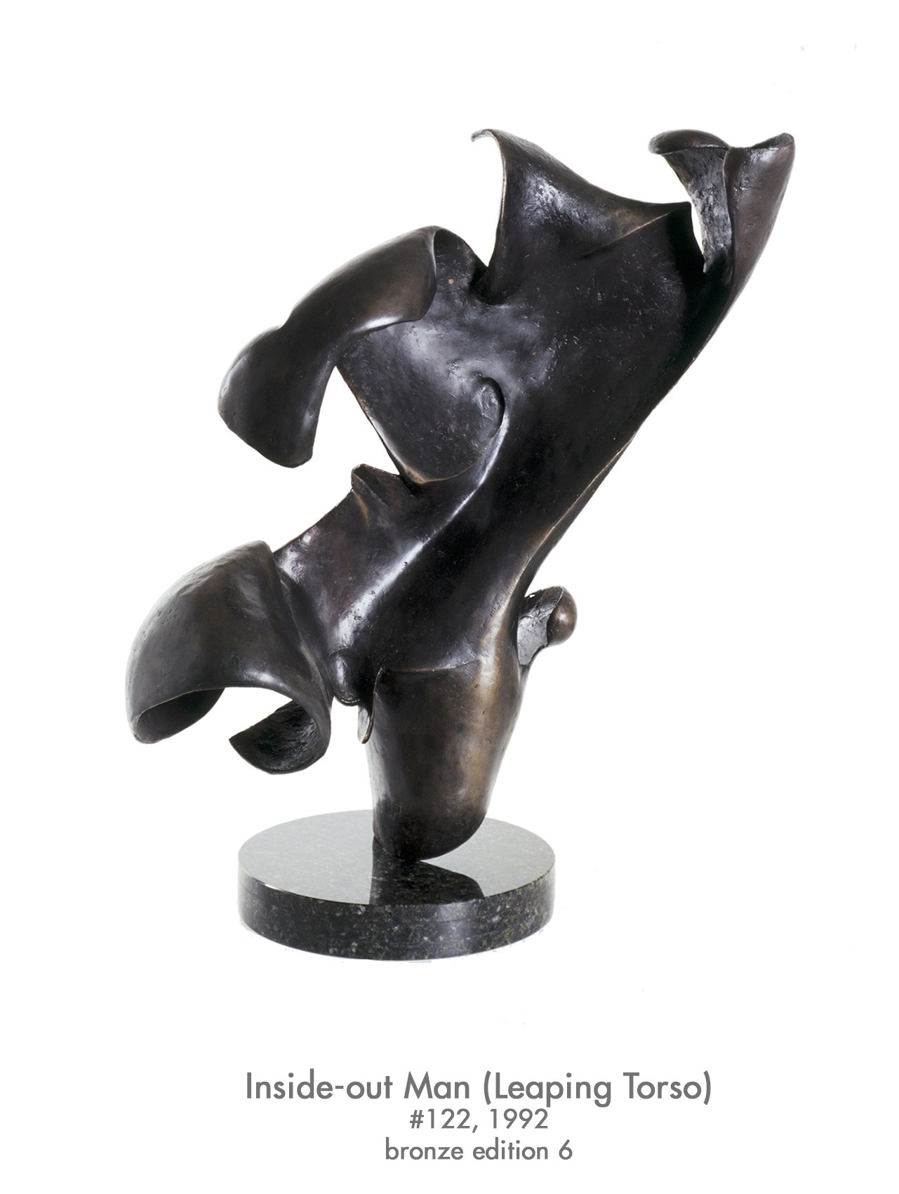 Inside-out Man (Leaping Torso), 1992, bronze, #122