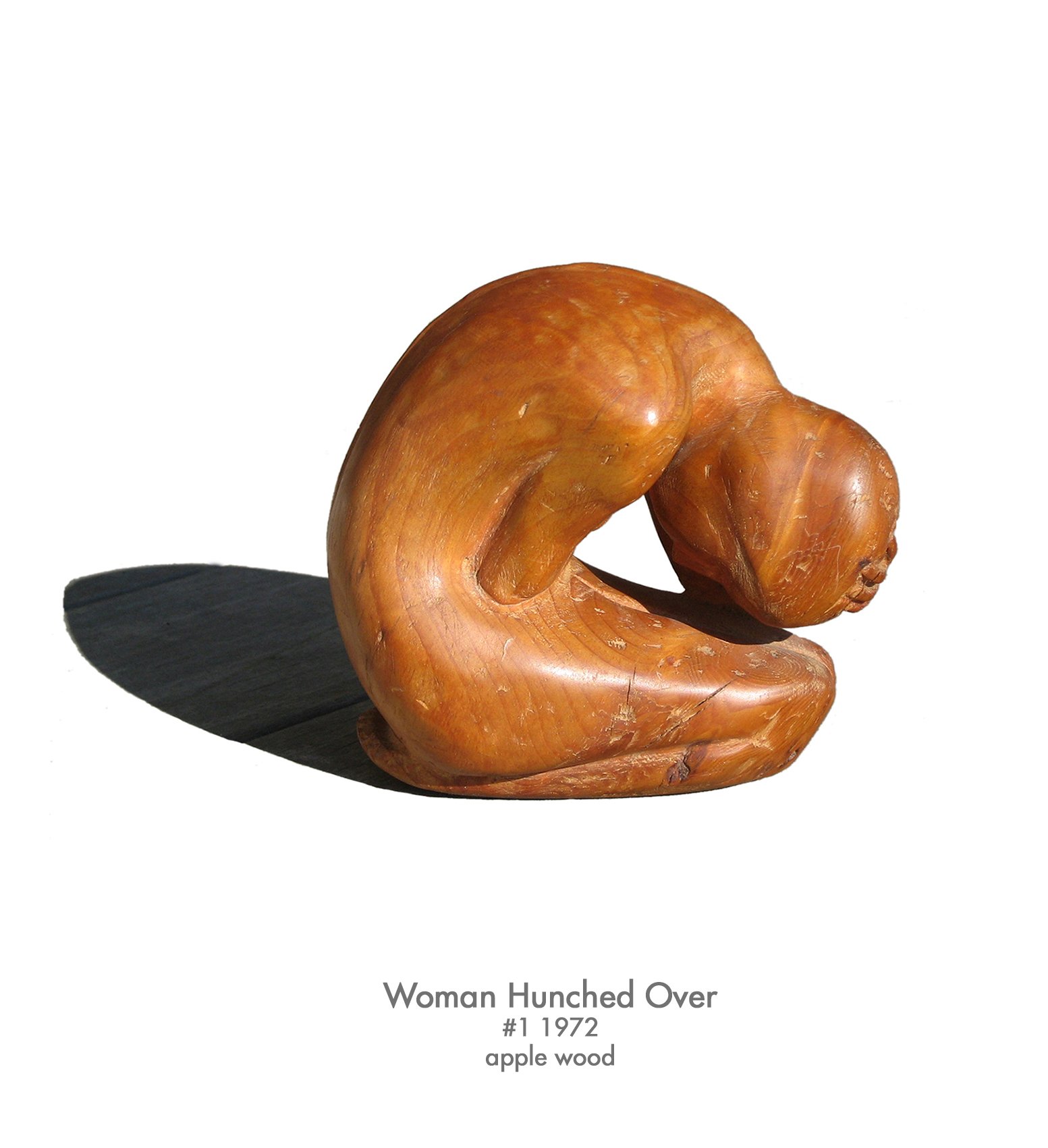 Woman Hunched Over, 1972, applewood, #1