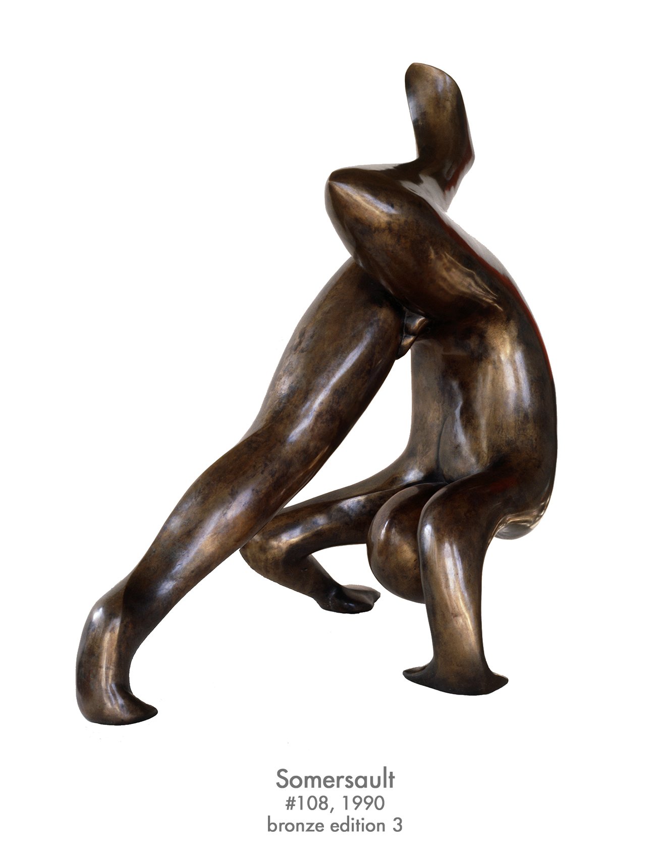 Somersault, 1990, bronze, #108