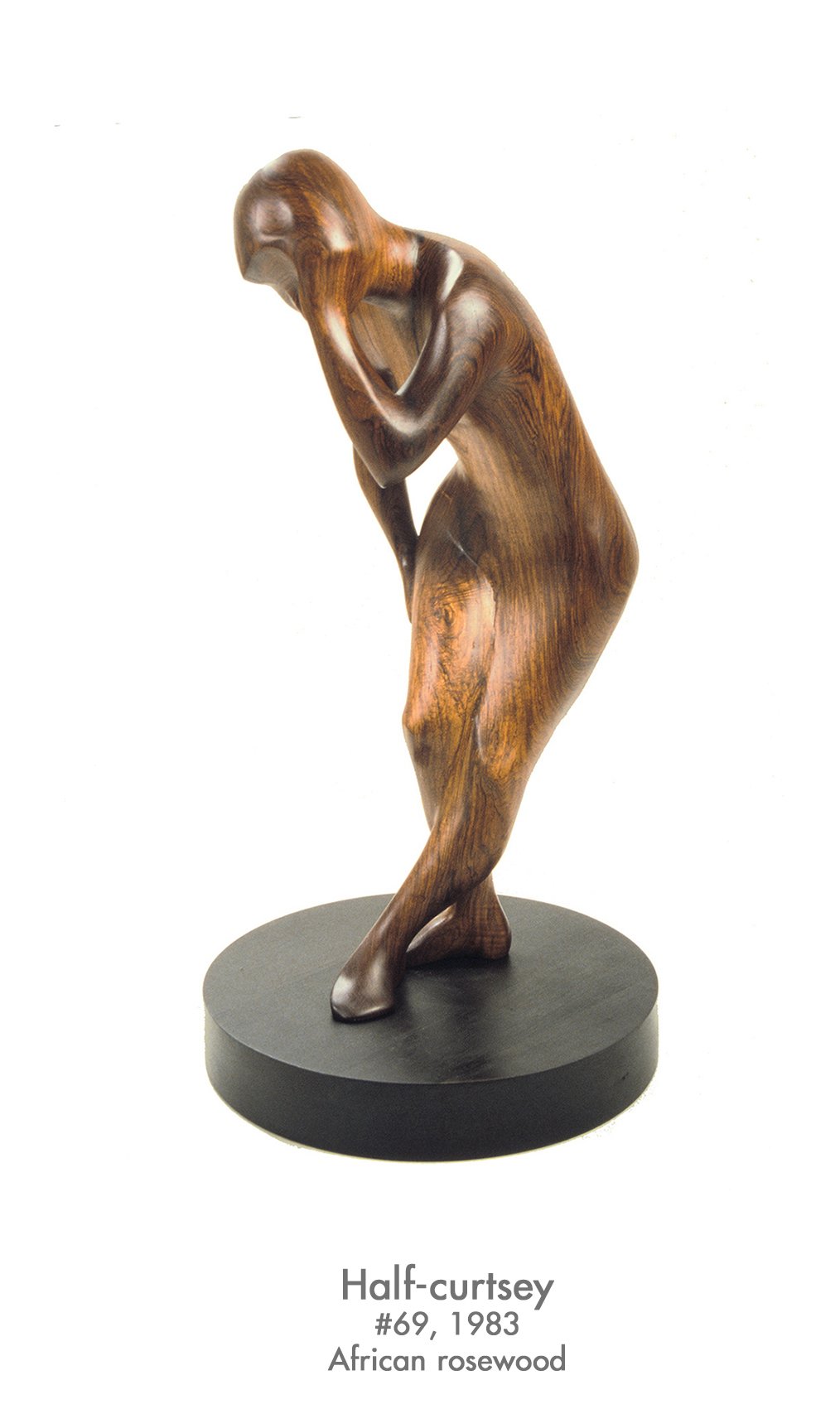 Half-curtsey, 1983, African rosewood, #63