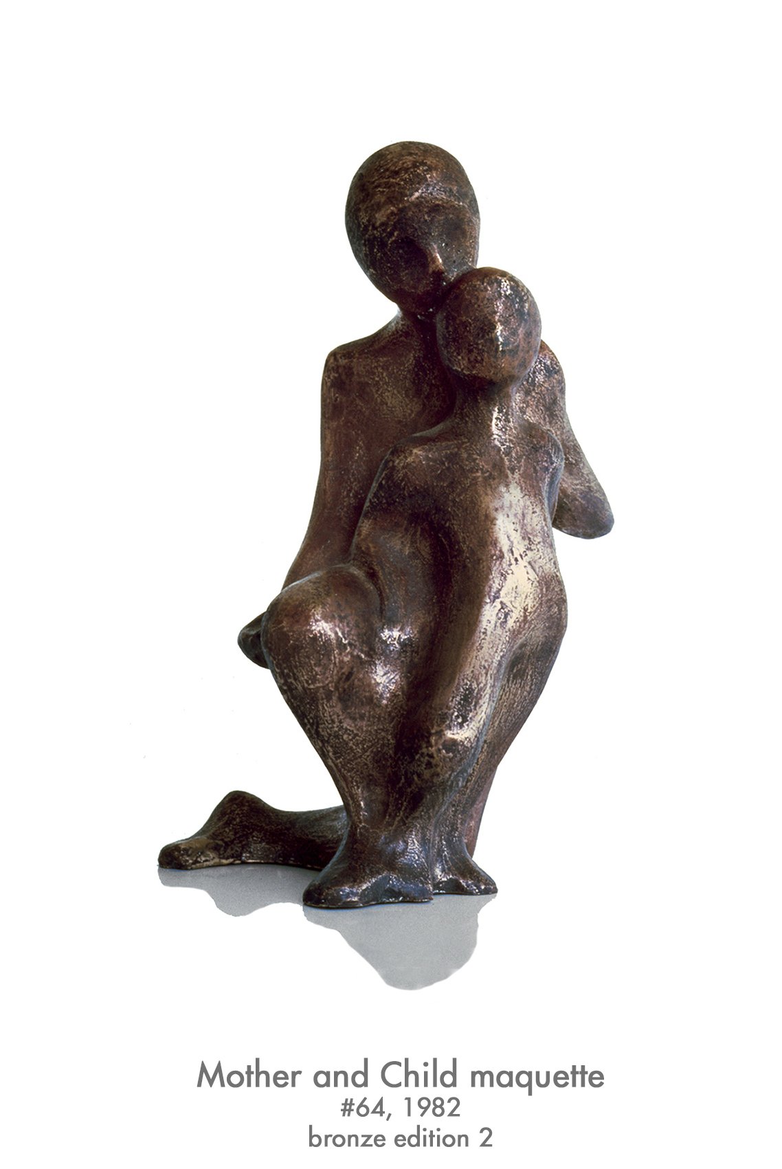 Mother and Child, 1982, bronze edition 2, #64