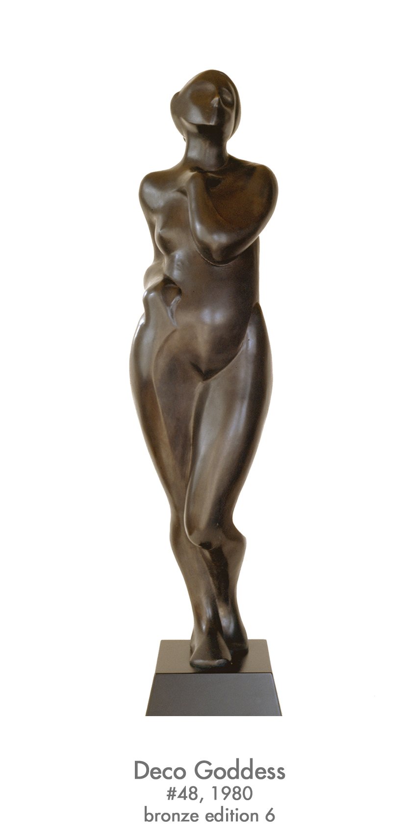 Deco Goddess, 1980, bronze edition 6, #48