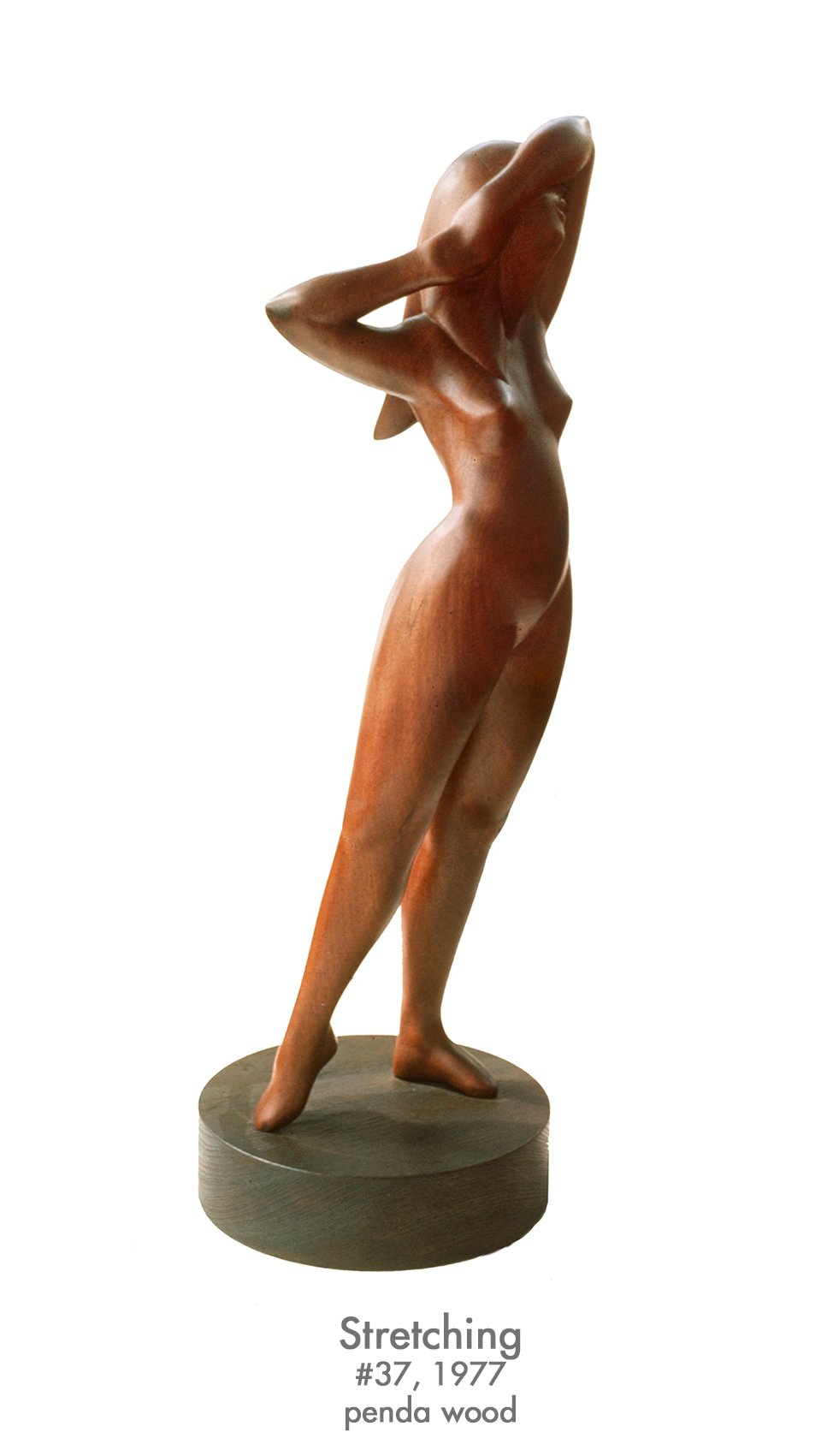 Woman Stretching, 1977, penda wood, #37
