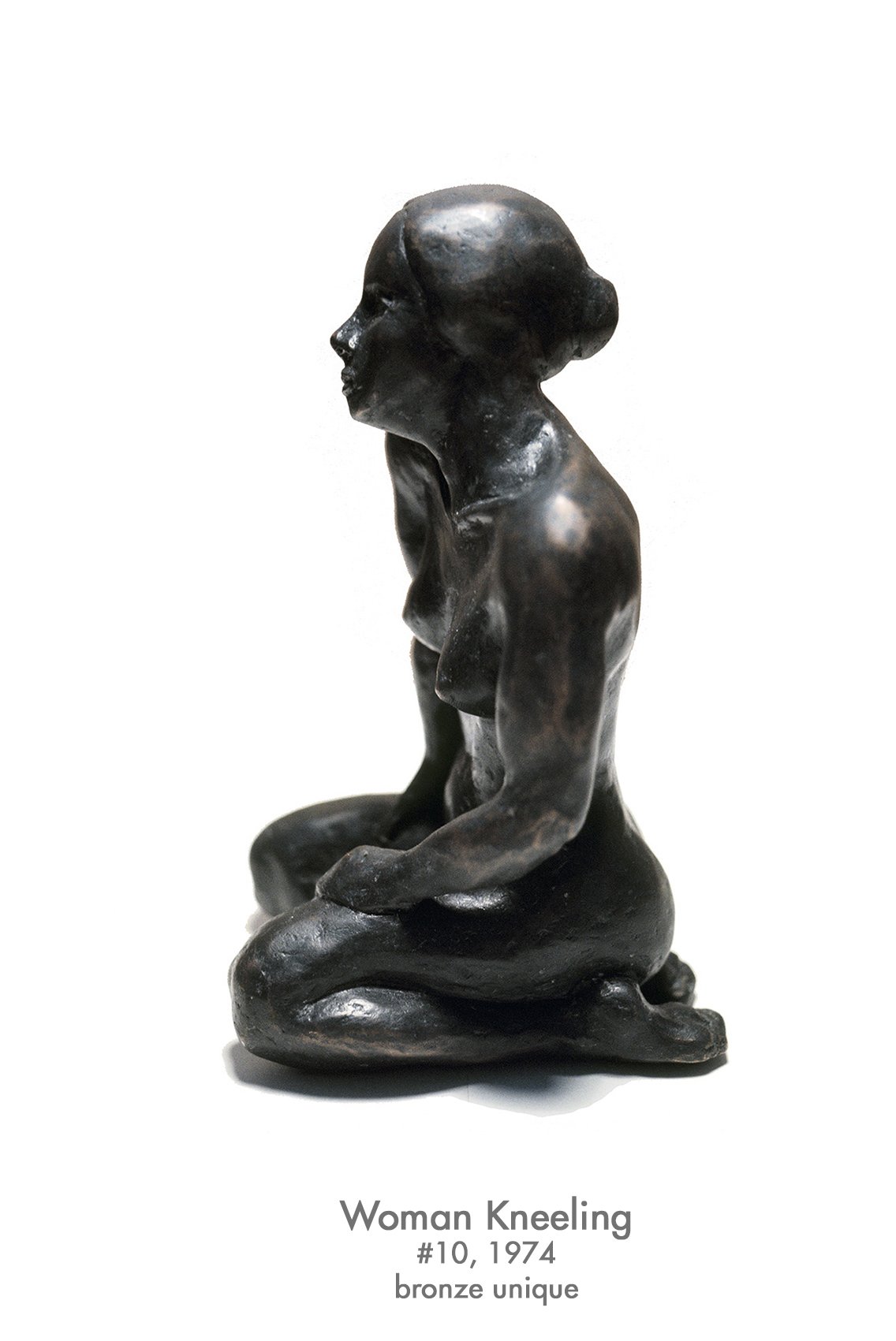 Woman Kneeling, 1974, bronze, #10
