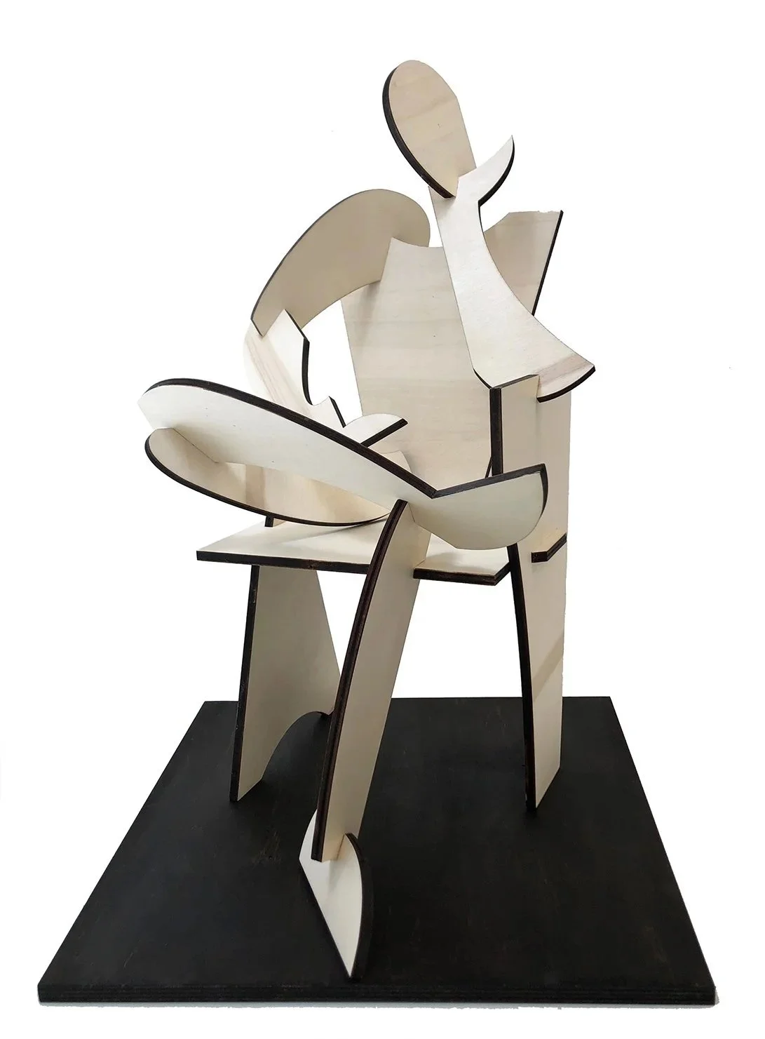 Reader #317, 2021, plywood, edition 6