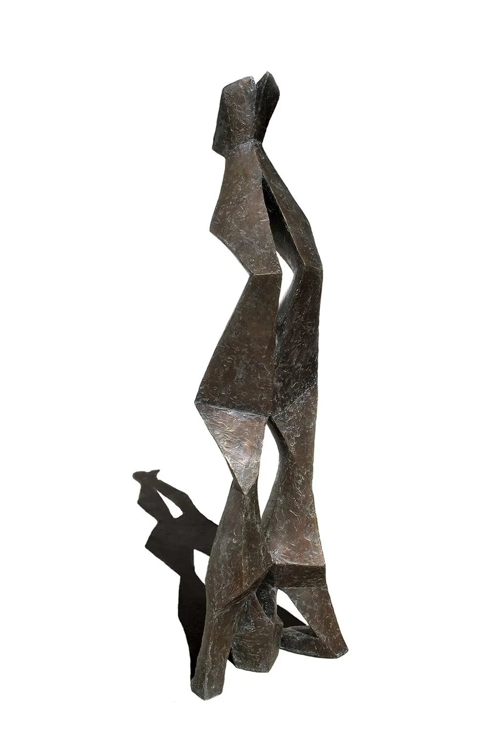 Angling Toward Zen #261, 2010, bronze & stainless steel, edition 6