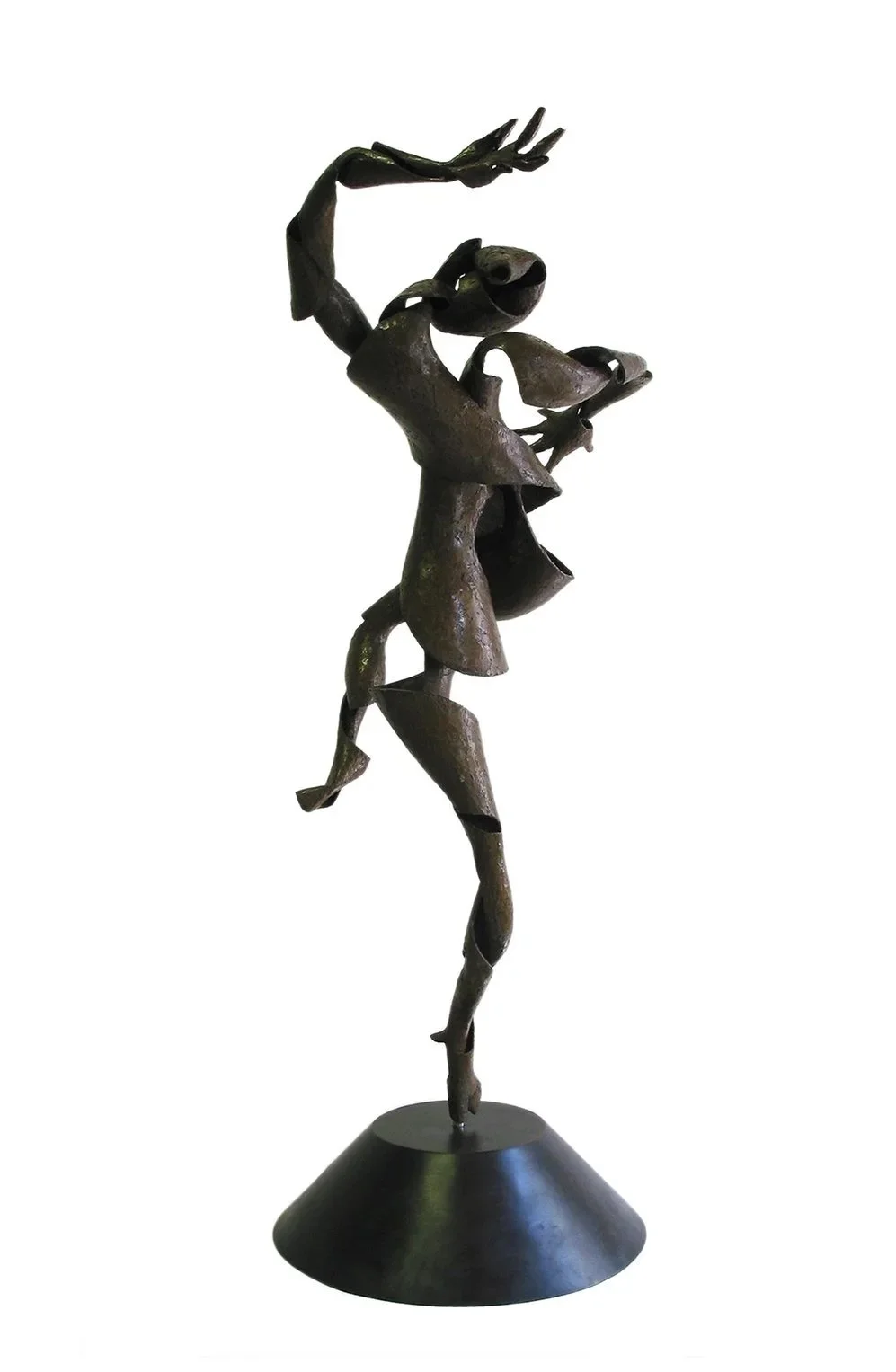 Spiralling Dawn #206, 2003, bronze, unique