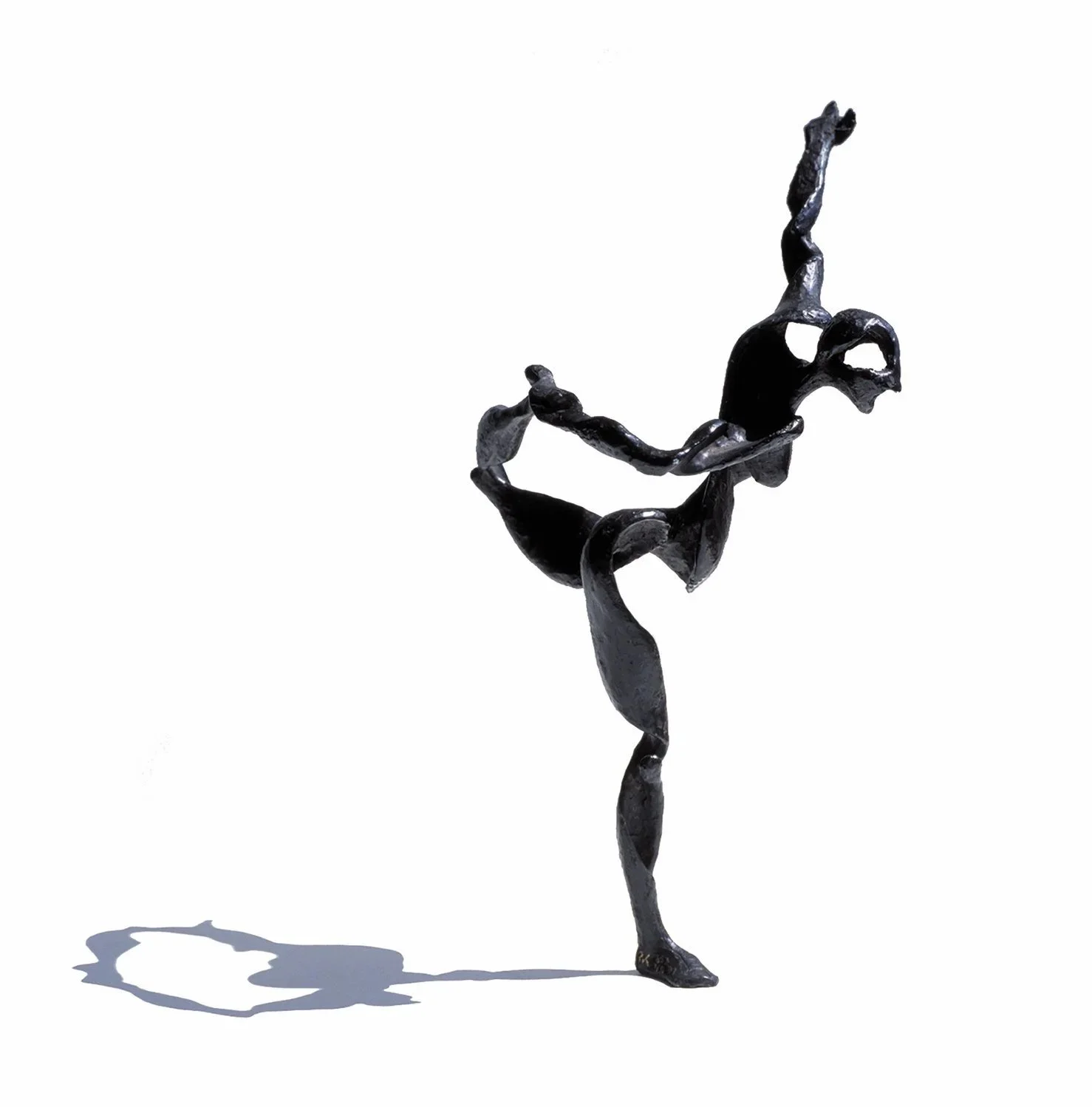 Standing Helix #153, 1996, bronze, edition 9 