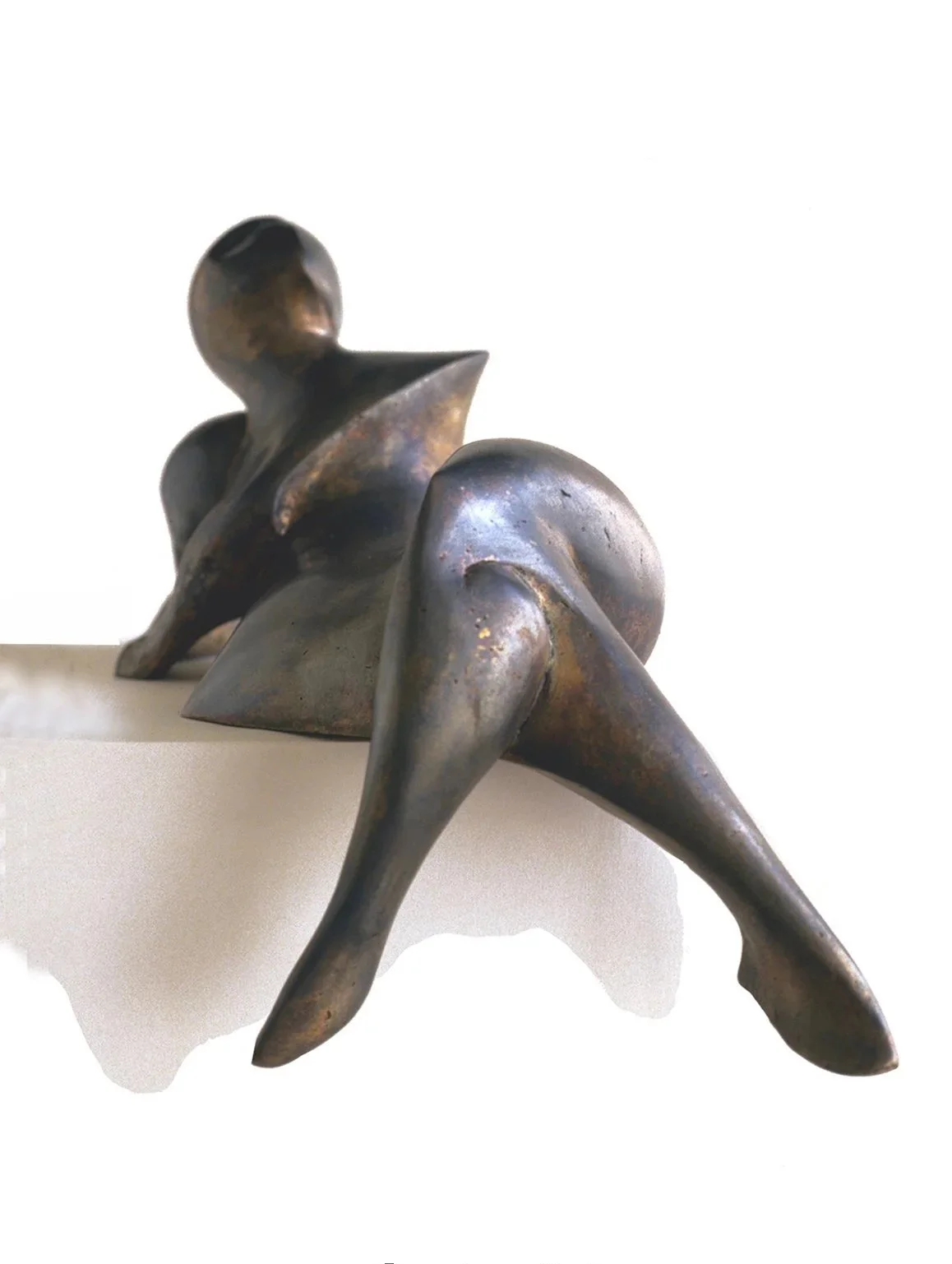 Semi-reclining #88, 1988, bronze, edition 6 