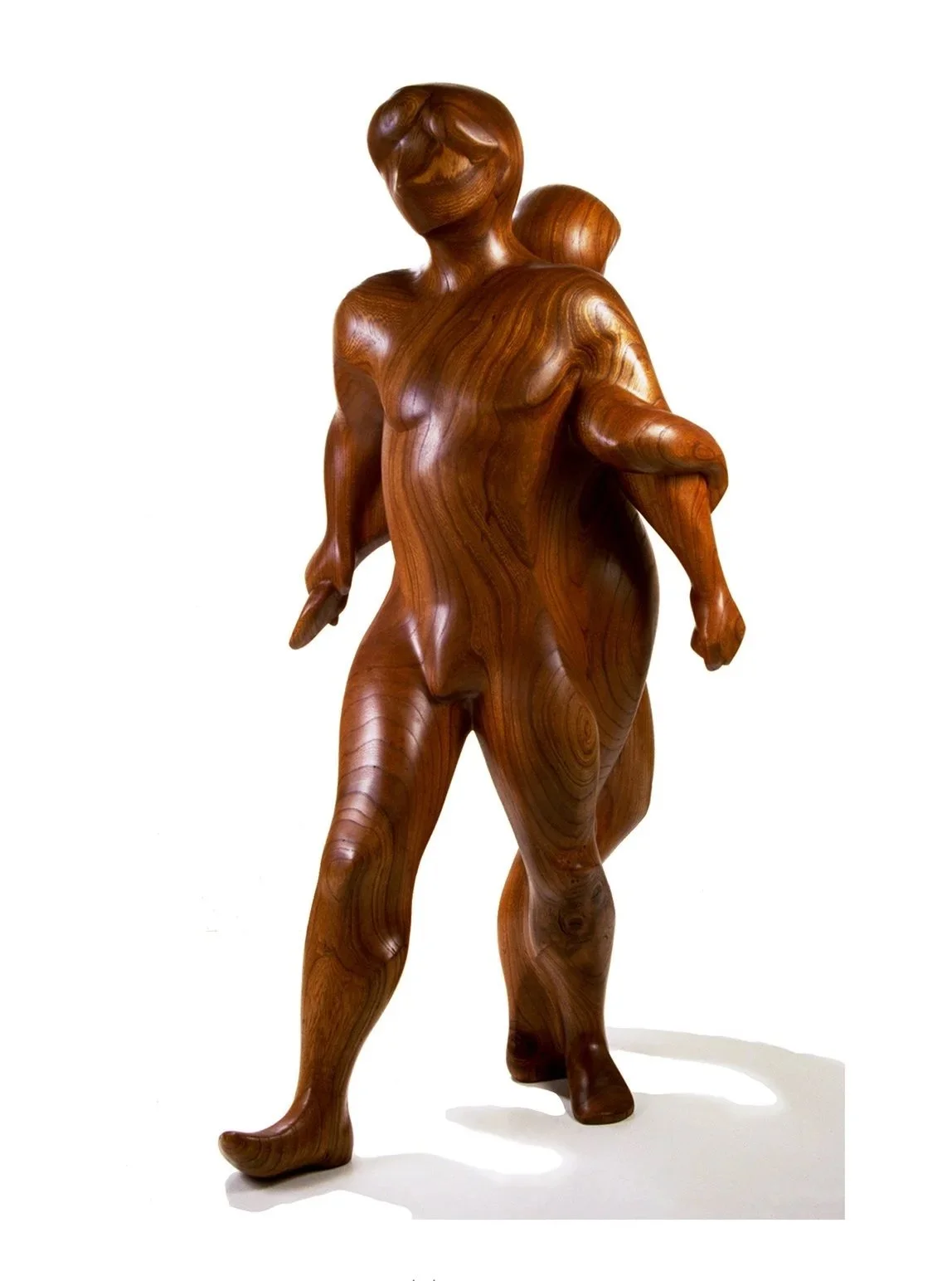 Marriage #75, 1984, tulip oak wood