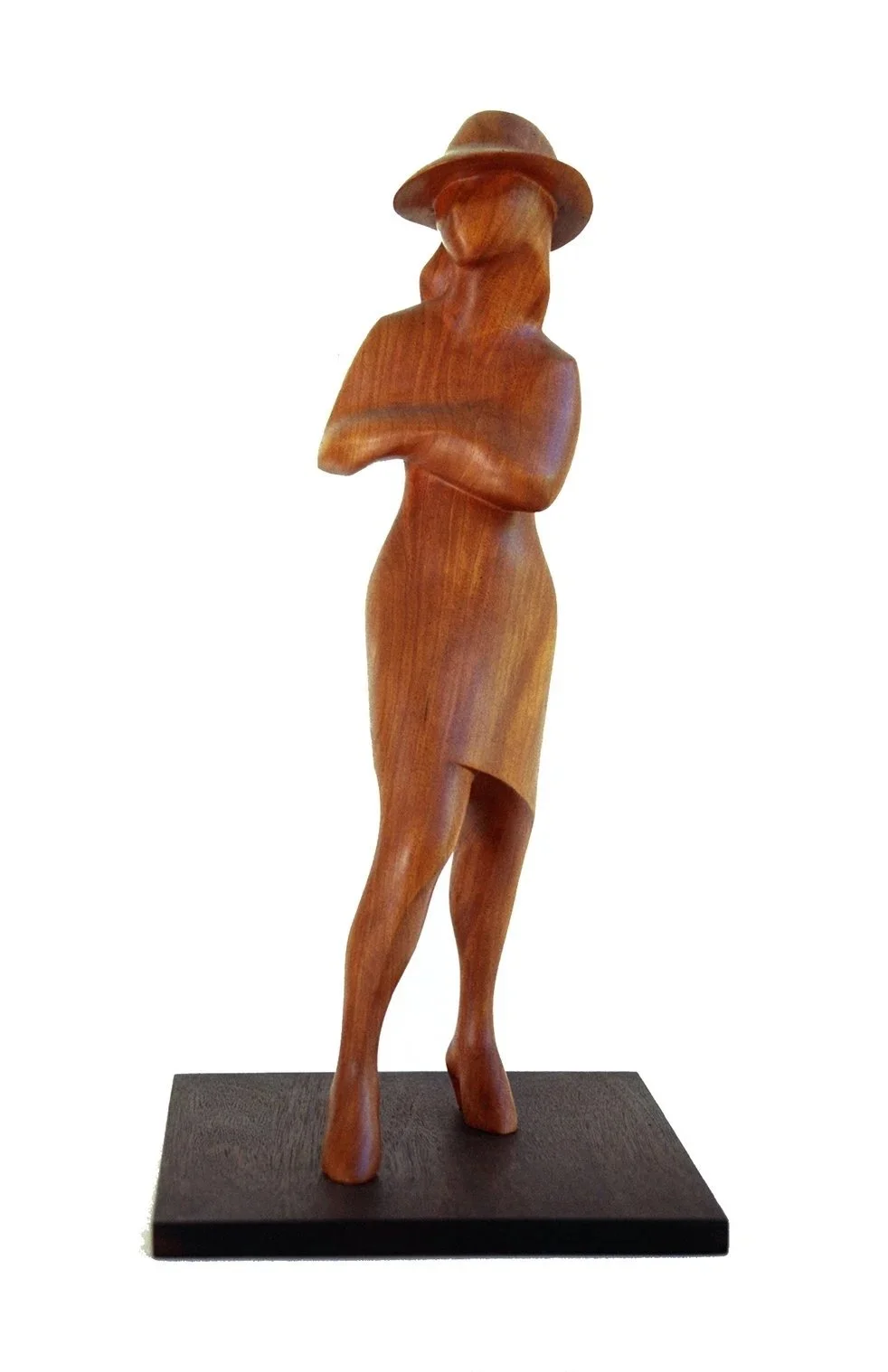 New York Lady #70, 1983, teak wood