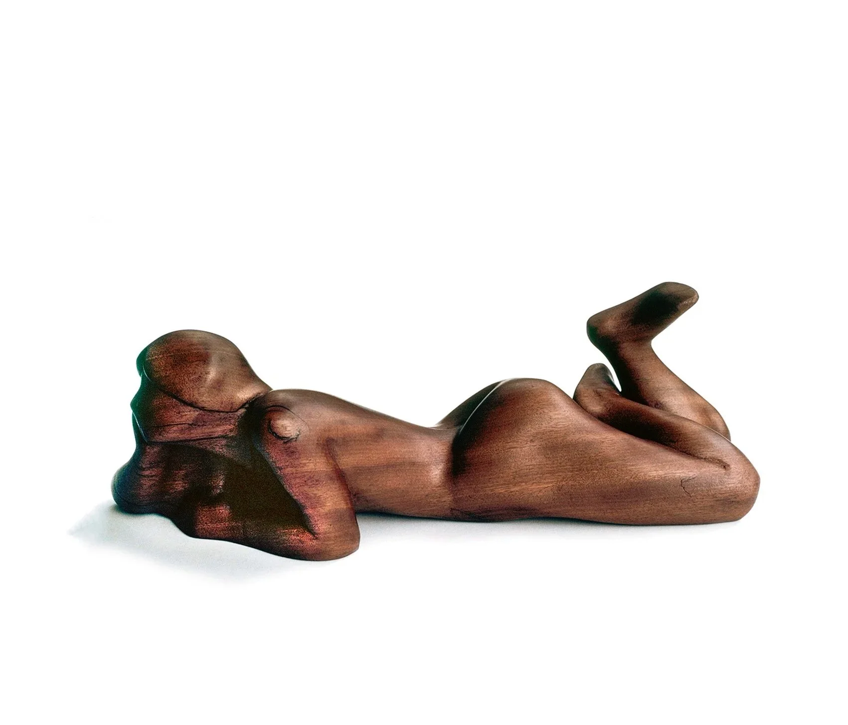 Lying-down Figure #46, 1979, penda wood