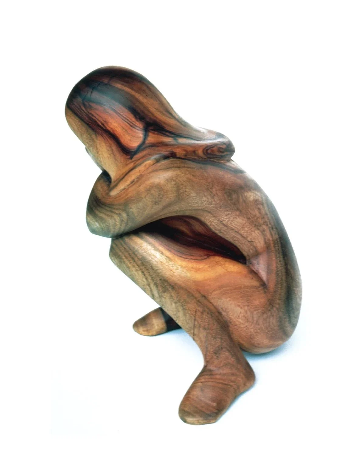 Squatting Woman #43, 1978, camphor laurel wood