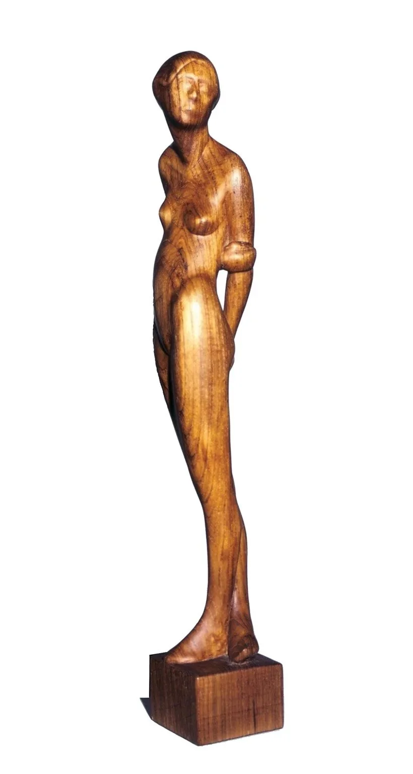 Half-formed Girl #35, 1977, teak wood