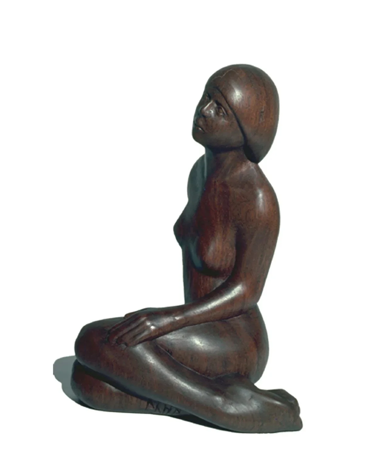 Sitting Girl #31, 1977, penda wood
