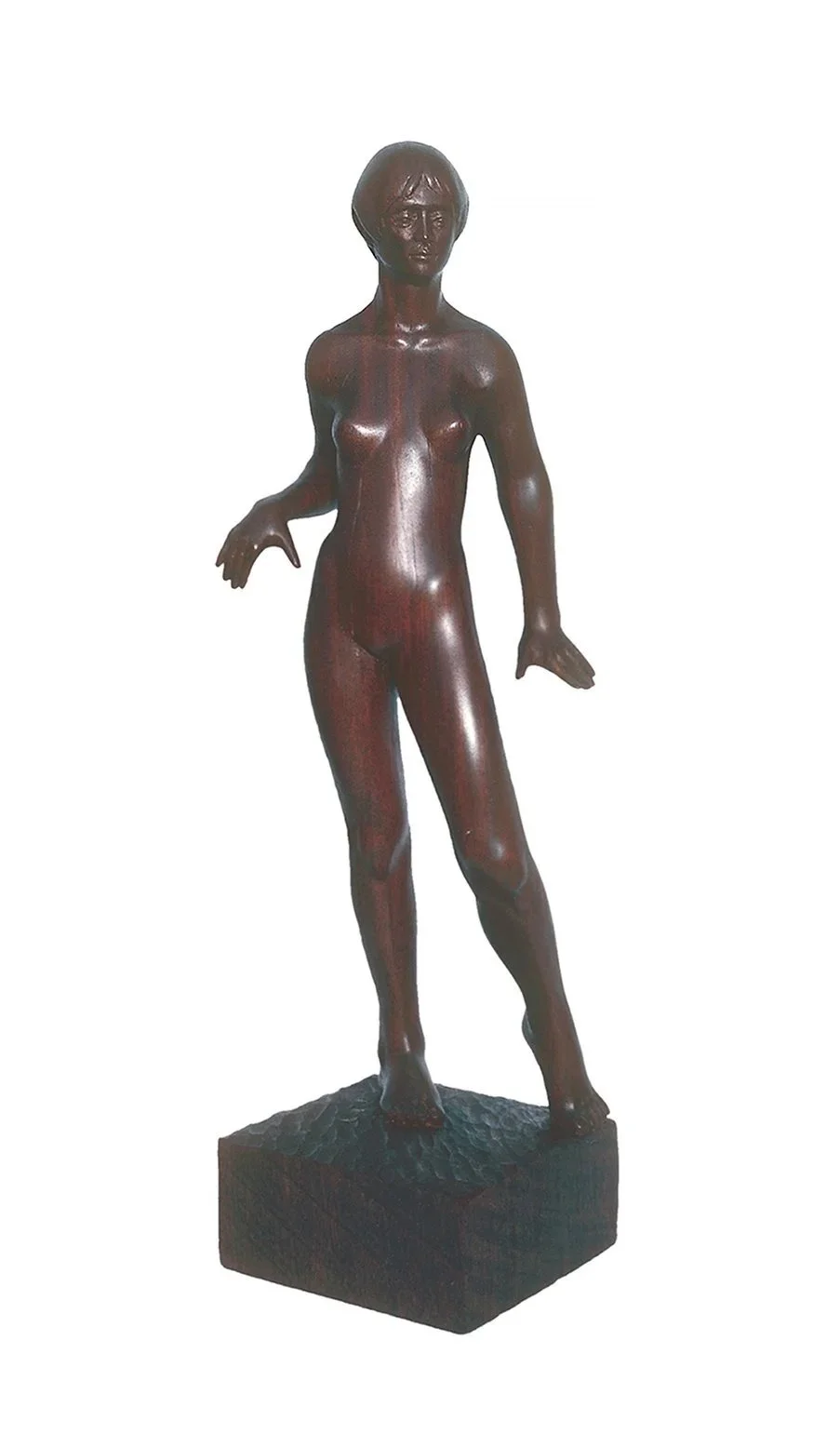 Woman Hesitating #28, 1976, penda wood