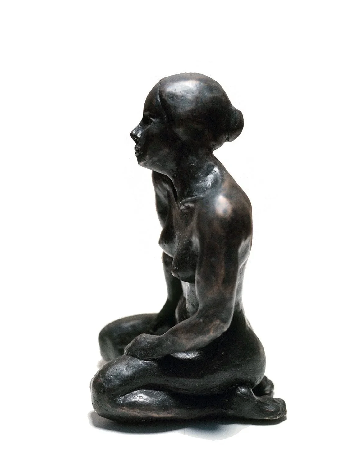 Woman Kneeling #10, 1974, bronze, unique