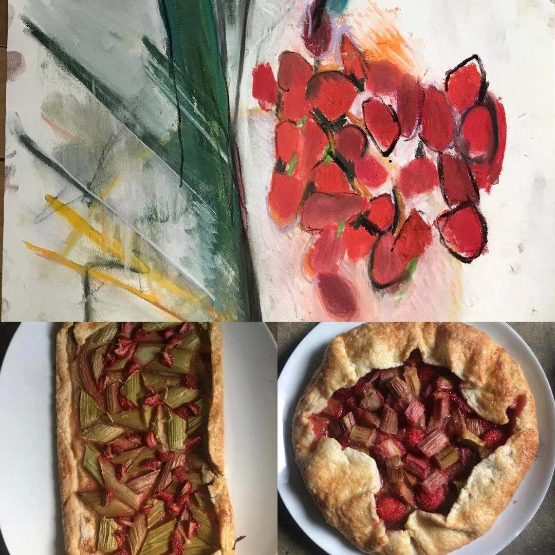 Galette aux fraises et rhubarbe with Marianne Rossant 