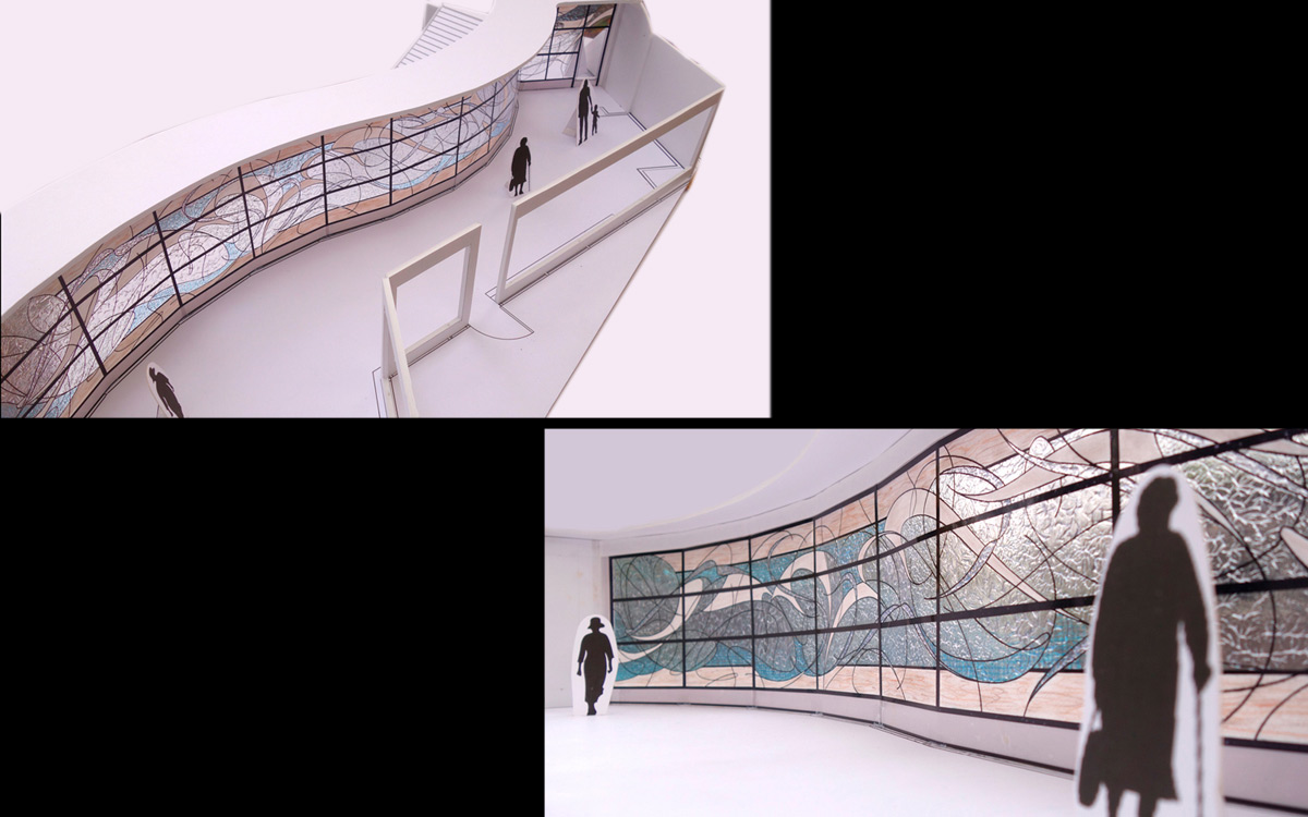 Sometimes we build a maquette to help our clients visualize the artwork.
