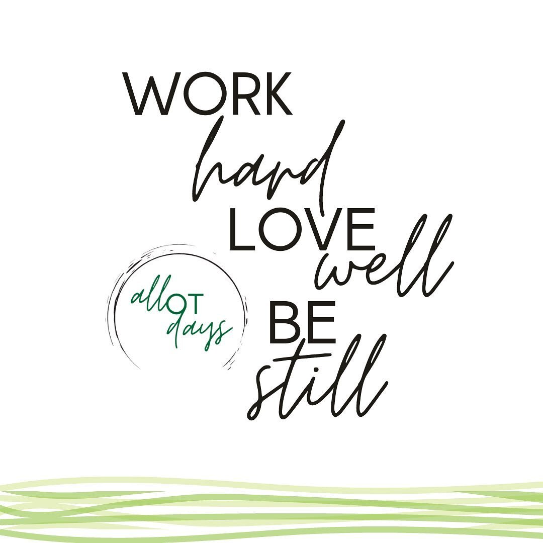 Doing our jobs is hard work, and some days they certainly feel harder than others. Either way, we get to choose to love others well in the midst of them.  Often times focusing on loving others can make the hard days easier.

Getting to engage in life