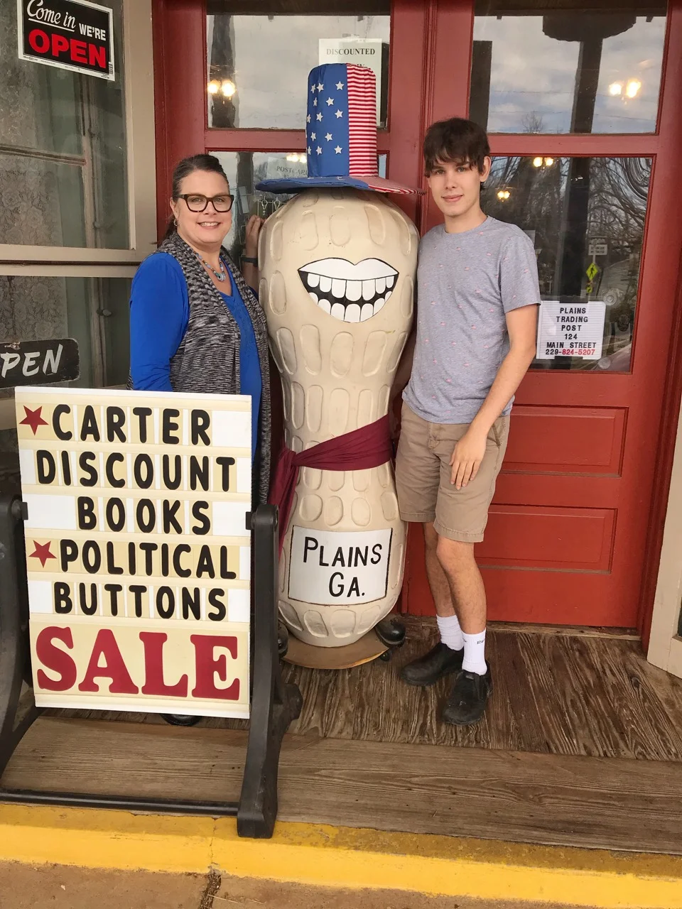 Located next to the Buffalo Cafe is the Plains Trading Post. Aidan loved all the political memorabilia inside. You have to hurry and visit because the owners told us they are retiring and are looking to sell their store - it includes a place to live too - just upstairs!