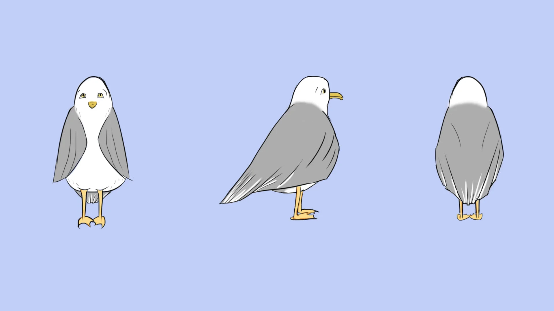 Sad seagull Turnaround