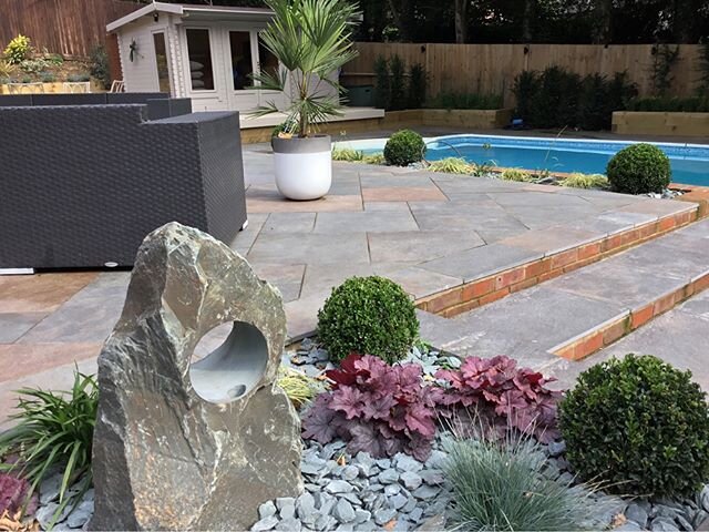 Job complete ☑️#landscaper #swimmingpool #planting #outdoors #garden #design #compositedecking