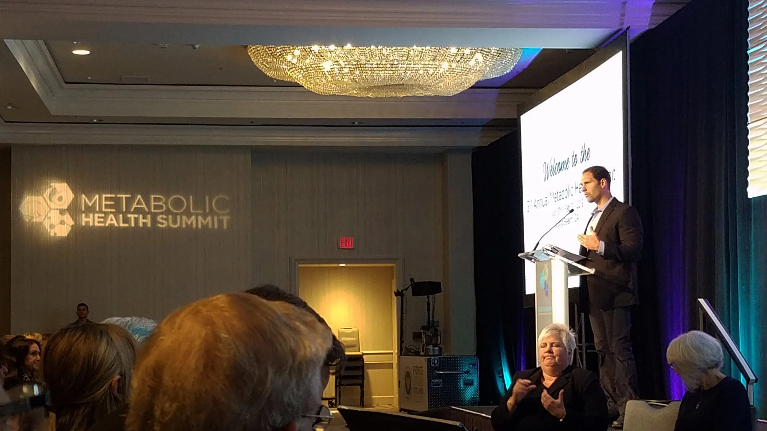 Dr. Dominic D`Agostino opening the conference