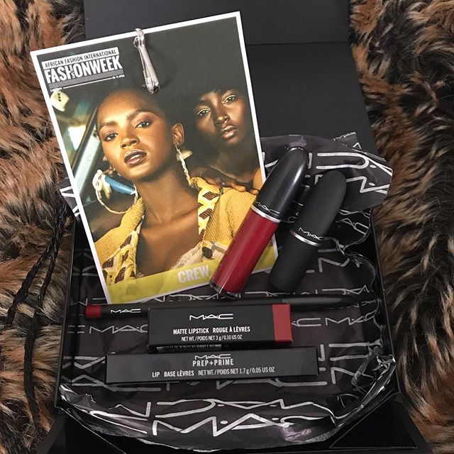 Take 5 on Matte! Thank you MAC Cosmetics for five stunning reds in my thank you gift 🥂🥰&hearts;️. &ldquo;You are never TO OLD for your lipstick or TO FAT for your hat&rdquo; Izelle Dean xx #afictfw19 #maccosmetics #makeupartiststellenbosch #zellmua