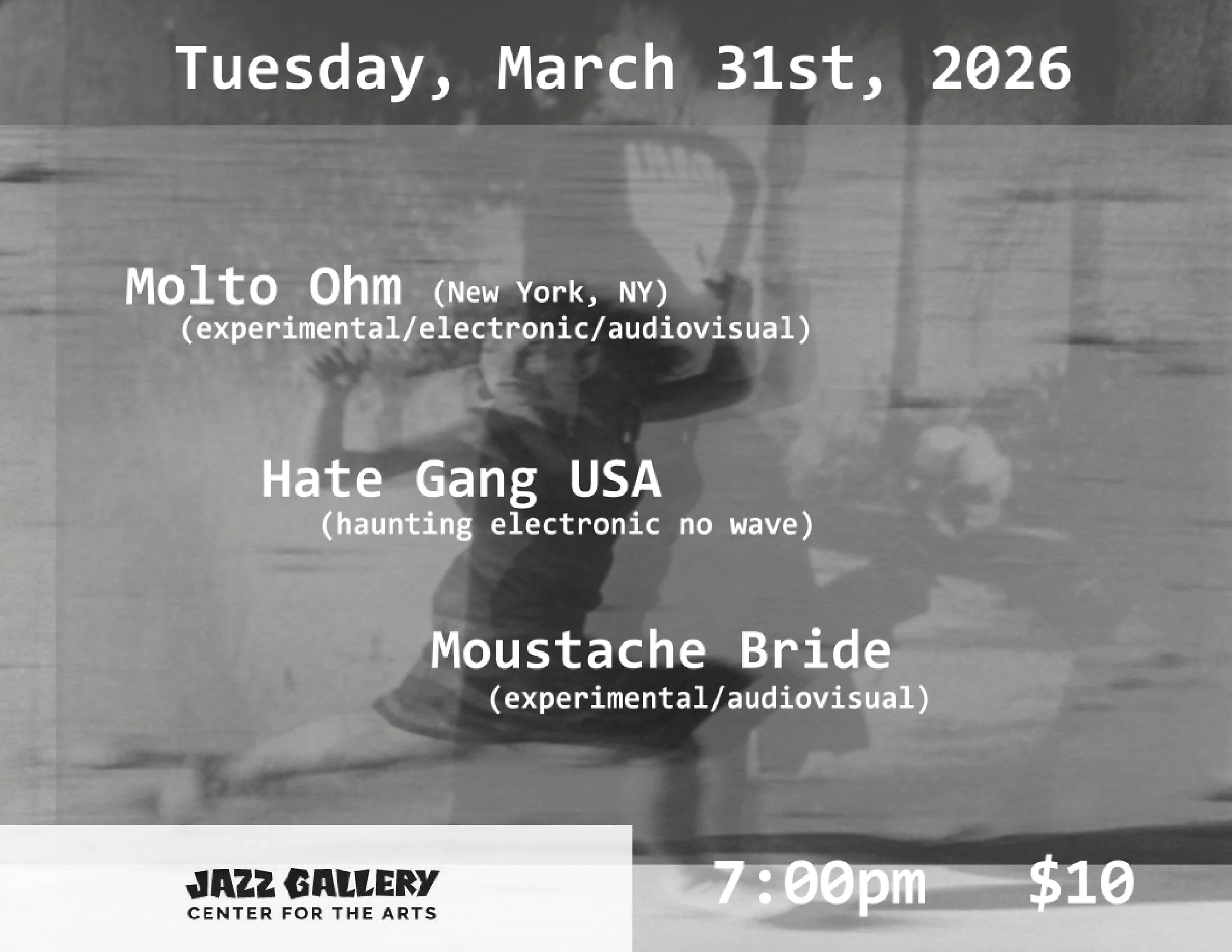 Molto Ohm (NYC) + Hate Gang USA + Moustache Bride